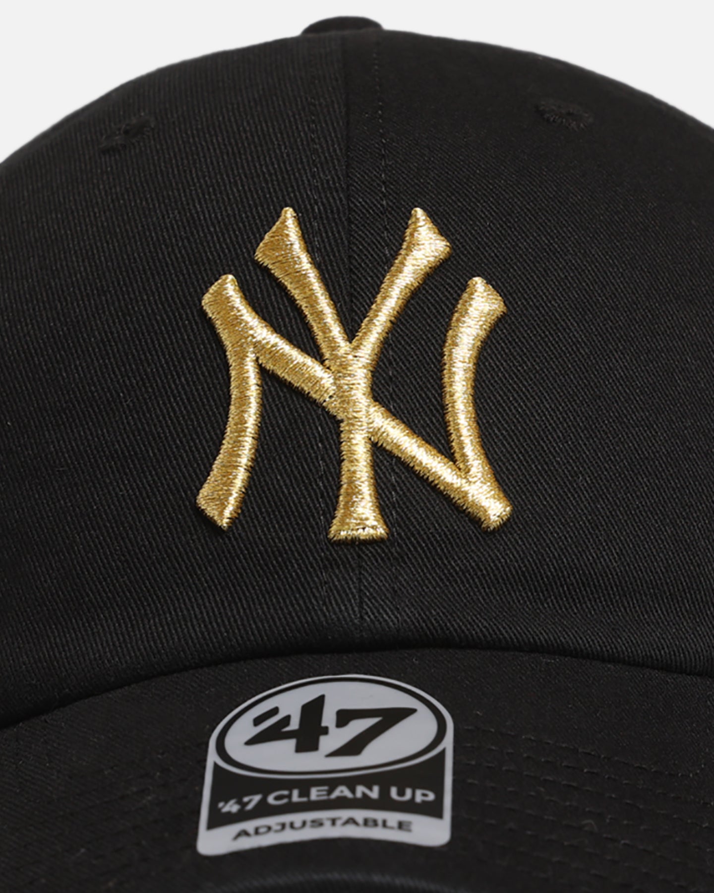 47 Brand New York Yankees 'Metallic' 47 Clean Up Strapback Black/Gold