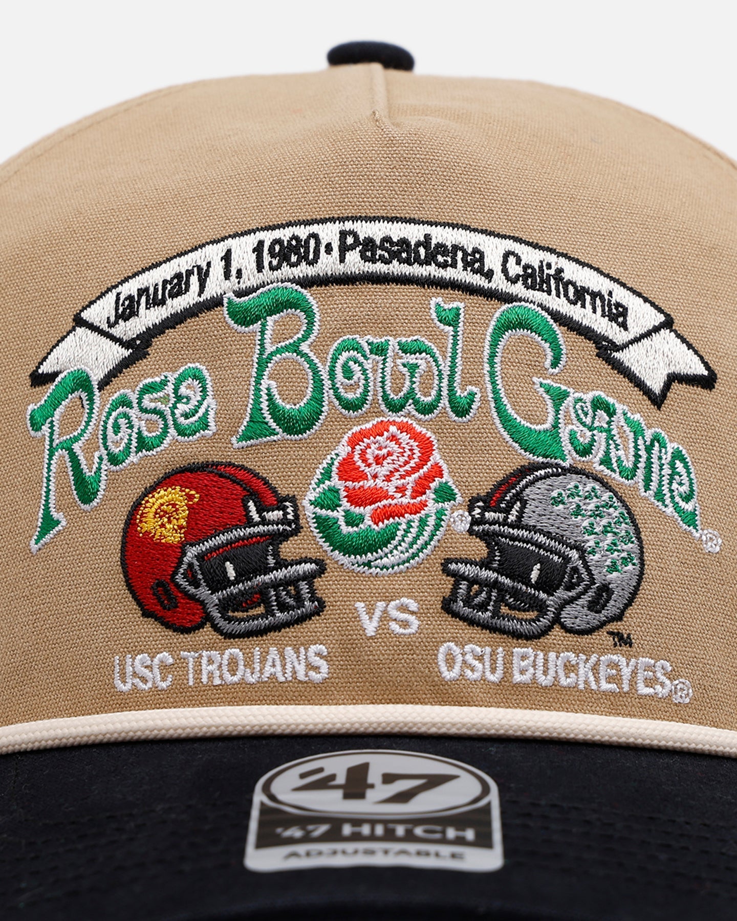 47 Brand USC Trojans Vs. OSC Buckeyes 'Vintage Bowl Game 2.0' 1980 Rose Bowl Hitch Snapback Khaki