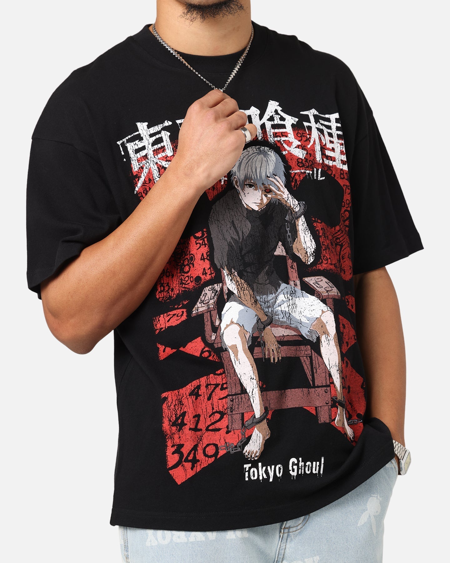 73 Studio X Tokyo Ghoul 1000 Minus 7 T-Shirt Black