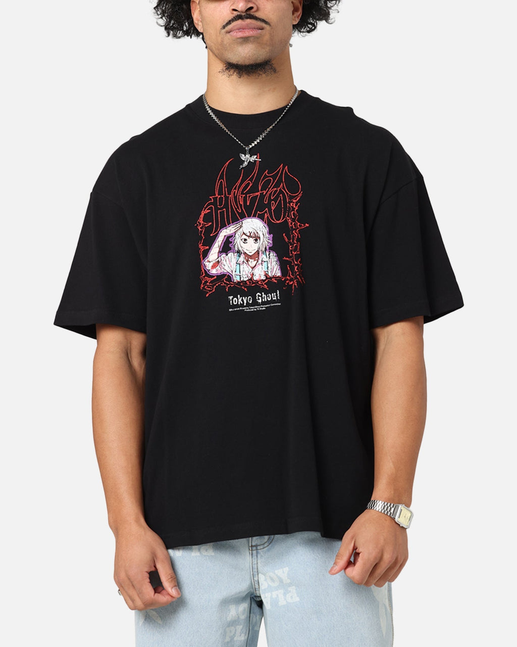 73 Studio X Tokyo Ghoul Juzo Vintage T-Shirt Black