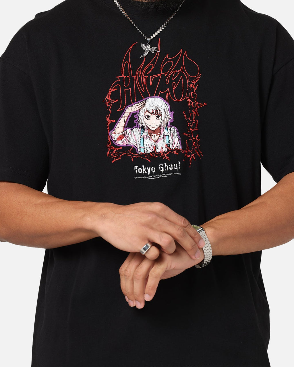 73 Studio X Tokyo Ghoul Juzo Vintage T-Shirt Black
