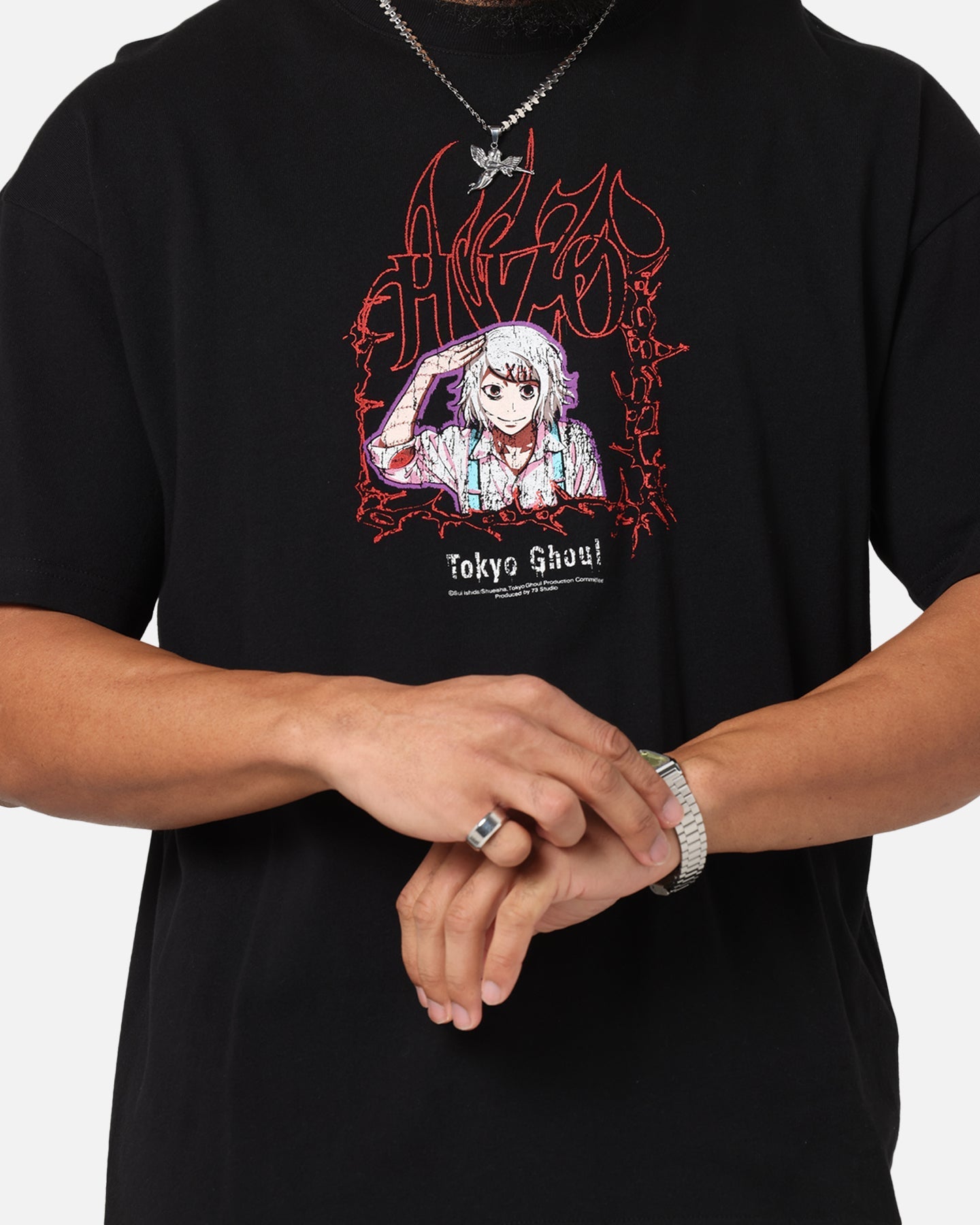 73 Studio X Tokyo Ghoul Juzo Vintage T-Shirt Black
