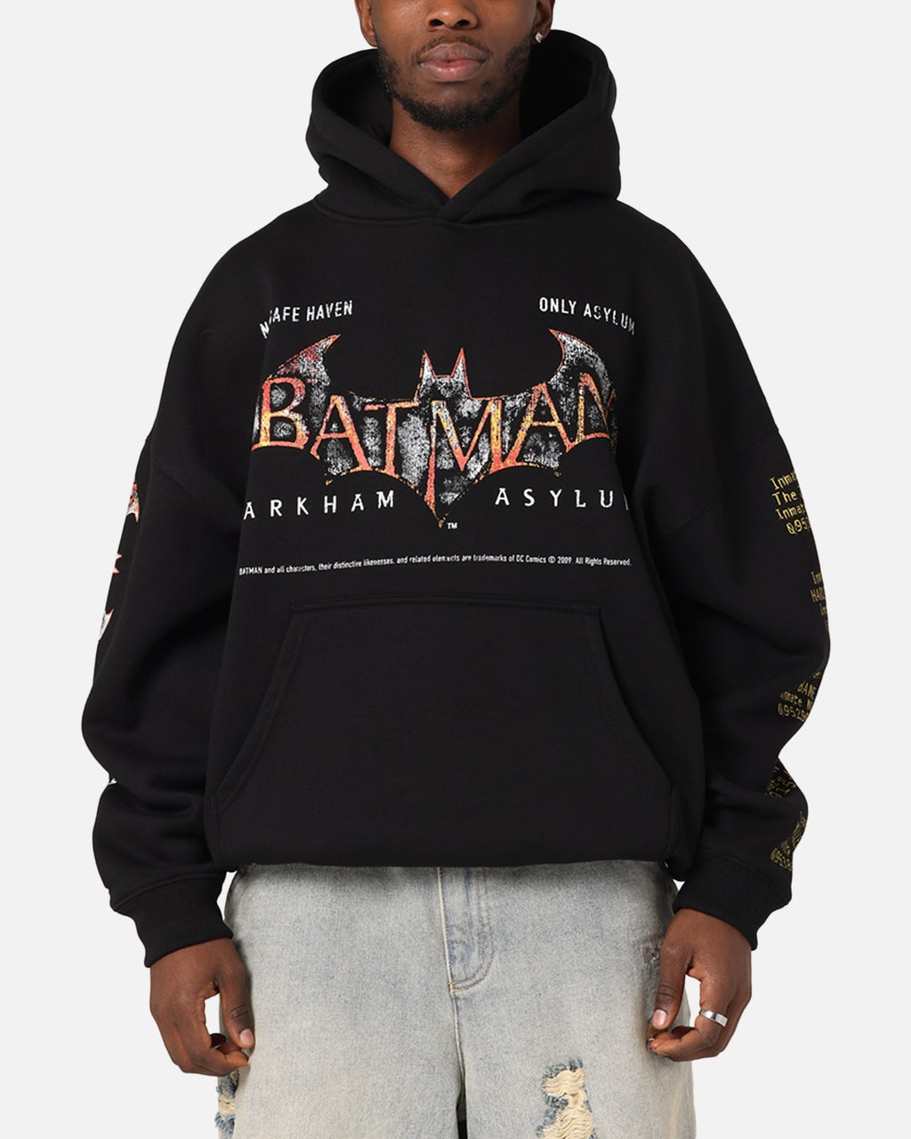 73 Studio X DC Batman Arkham Asylum Premium Hoodie Black