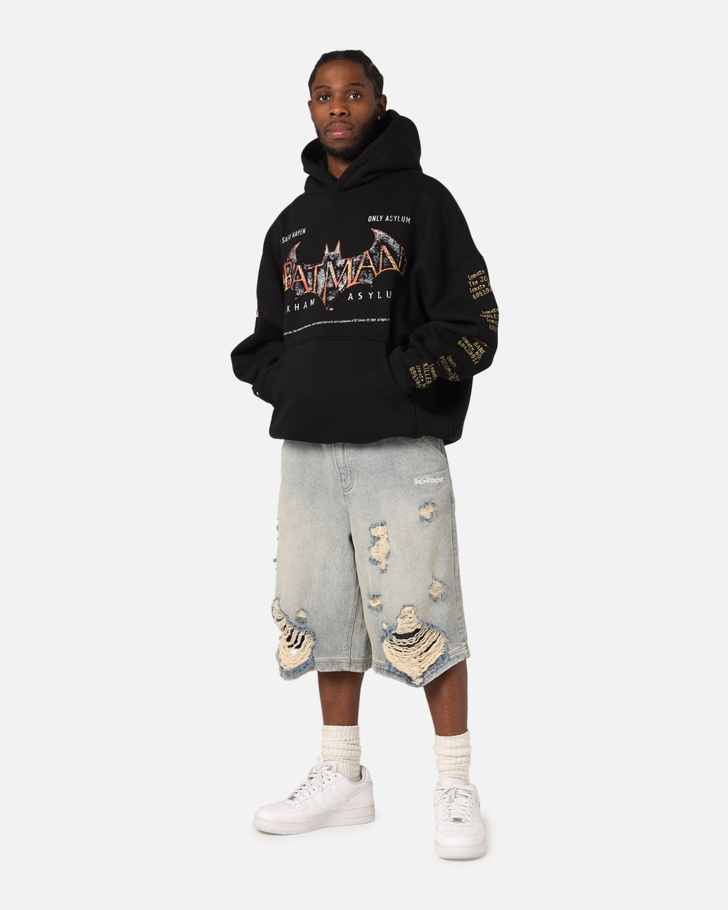 73 Studio X DC Batman Arkham Asylum Premium Hoodie Black