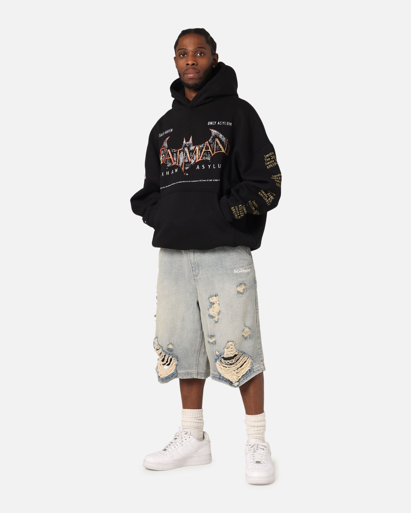 73 Studio X DC Batman Arkham Asylum Premium Hoodie Black