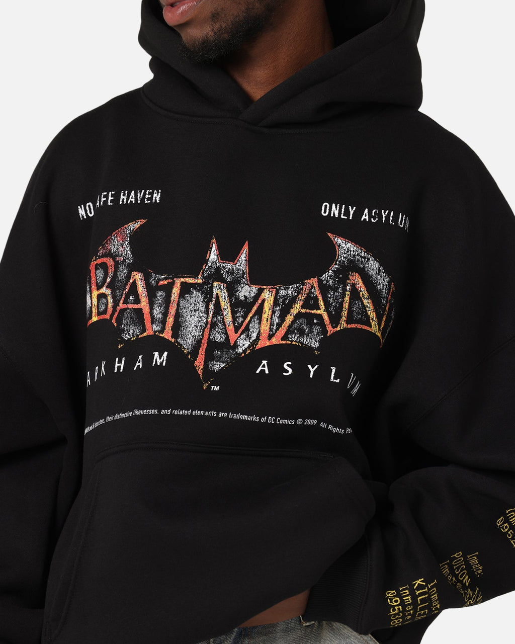 73 Studio X DC Batman Arkham Asylum Premium Hoodie Black