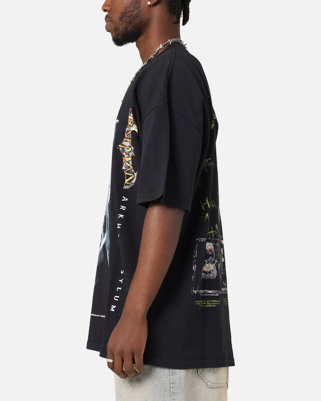 73 Studio X DC Batman Arkham Asylum Vintage T-Shirt Navy