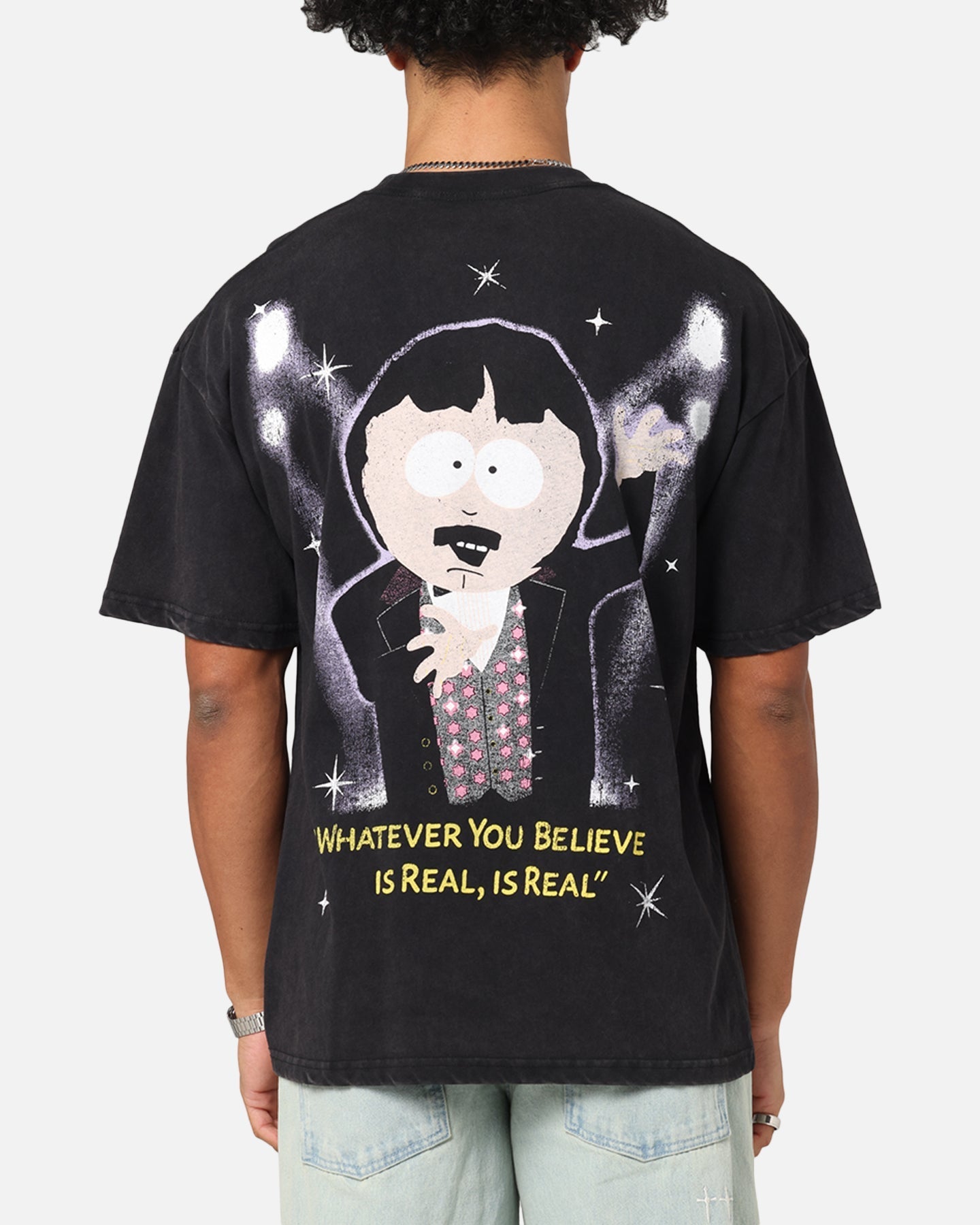 73 Studio X South Park The Amazing Randy Vintage T-Shirt Black Acidwash
