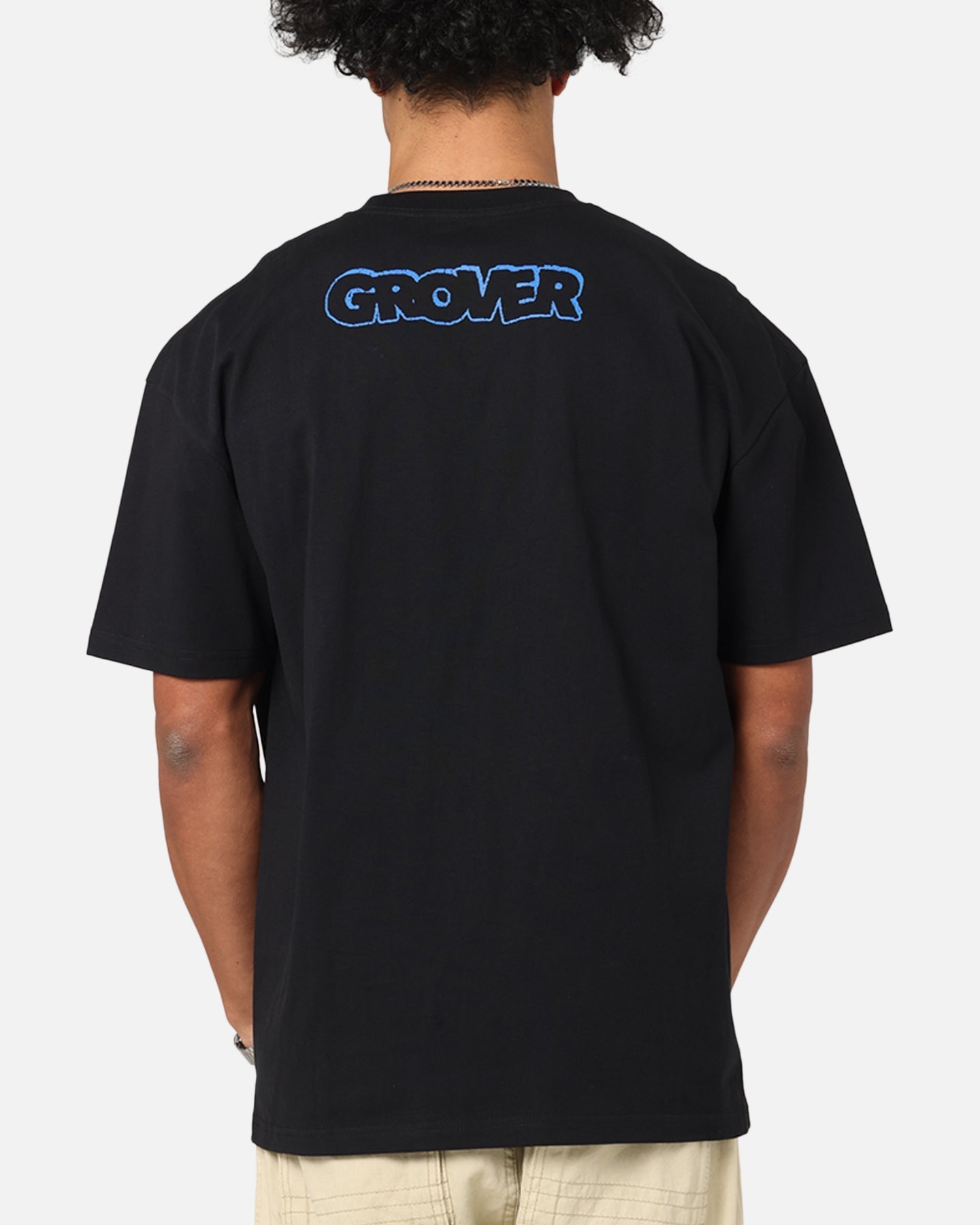 American Thrift X Sesame Street Grover Grail Heavy T-Shirt Black