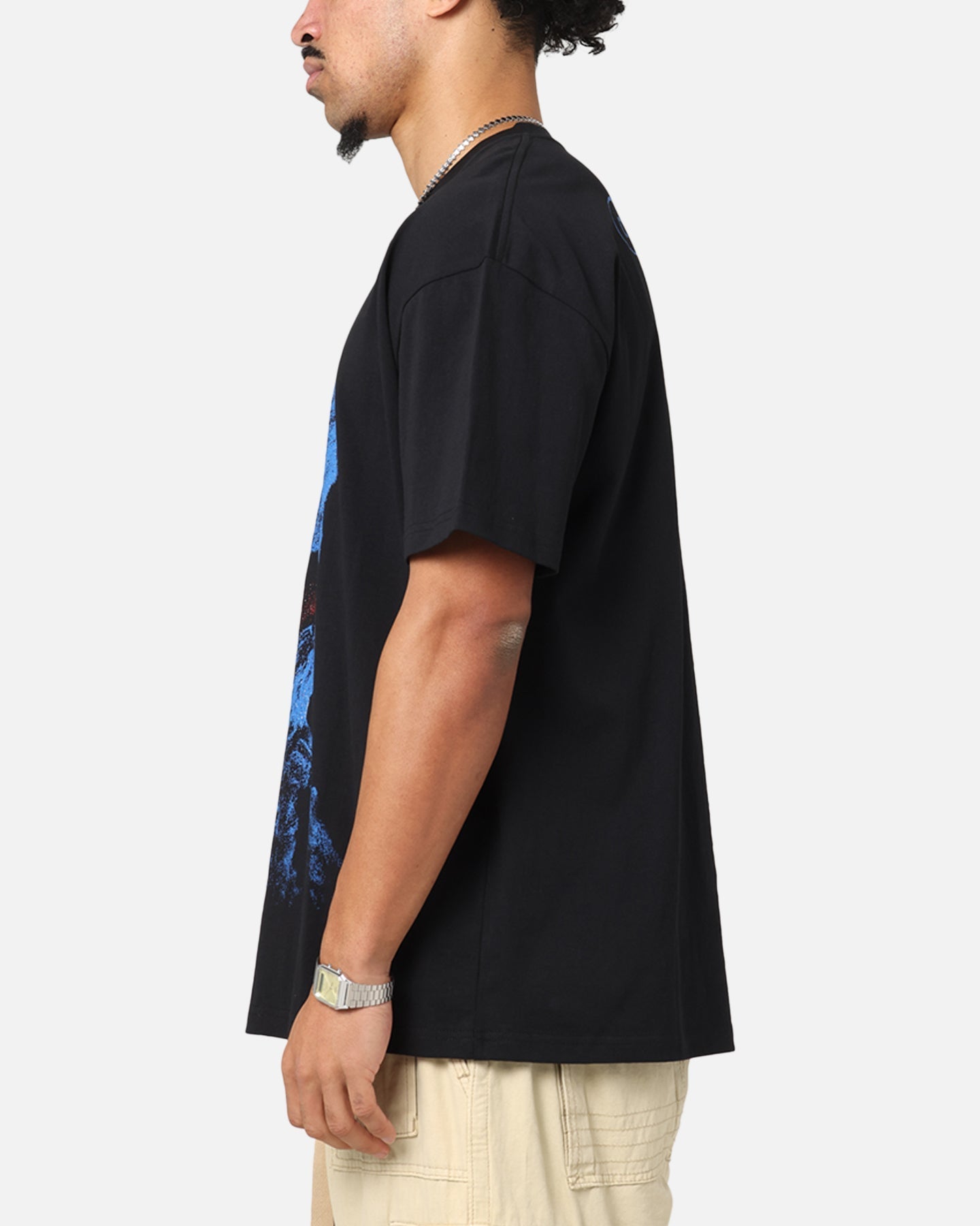 American Thrift X Sesame Street Grover Grail Heavy T-Shirt Black