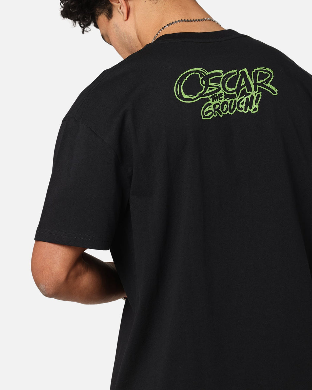 American Thrift X Sesame Street Oscar The Grouch Grail Heavy T-Shirt Black