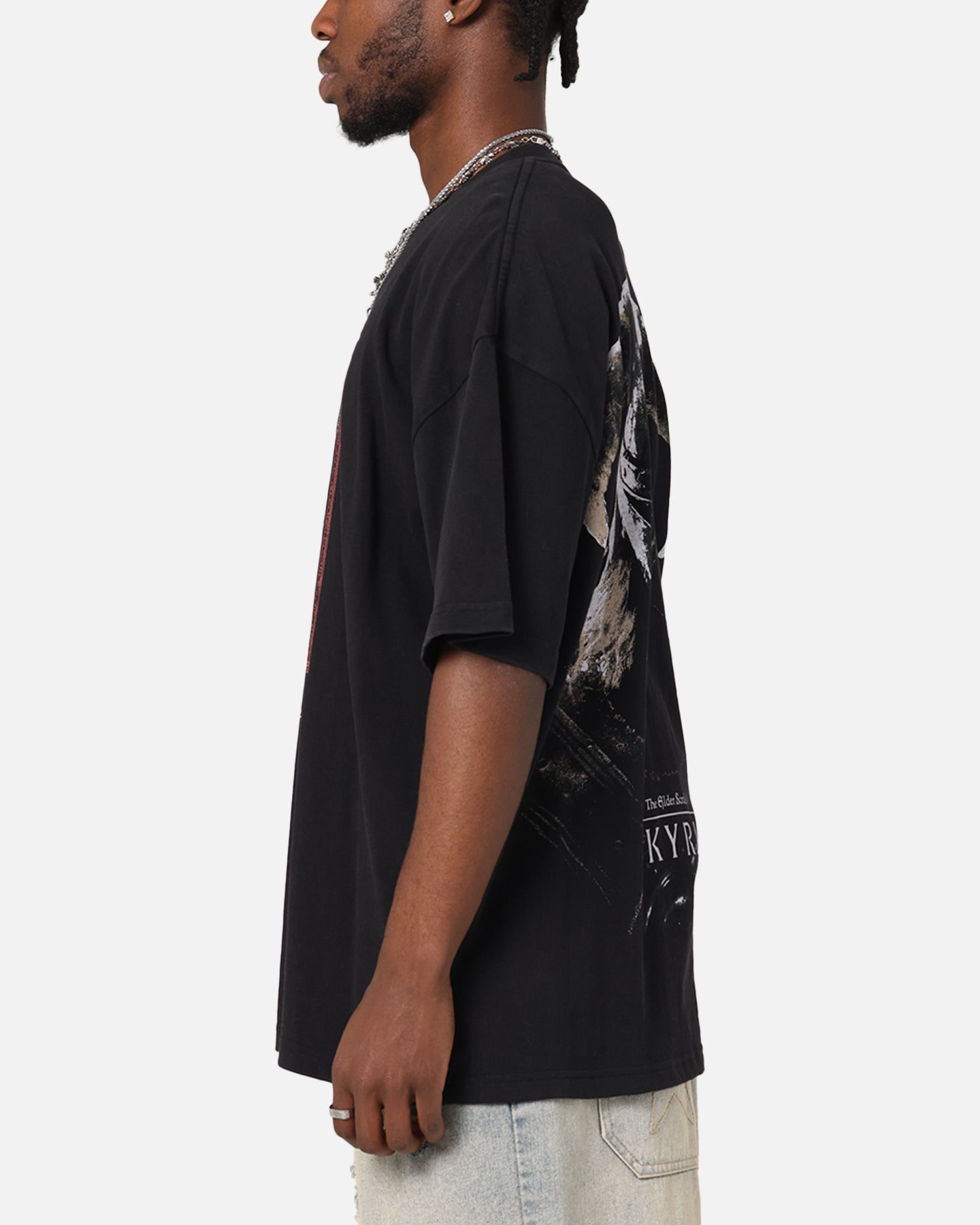 73 Studio X The Elder Scrolls V: Skyrim Aludin Vintage T-Shirt Black Acidwash