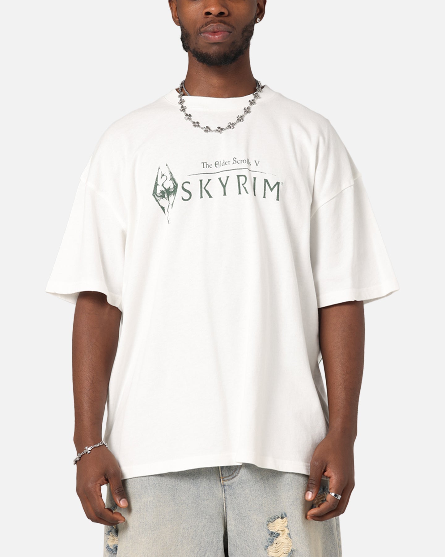 73 Studio X The Elder Scrolls V: Skyrim Vintage T-Shirt Off White