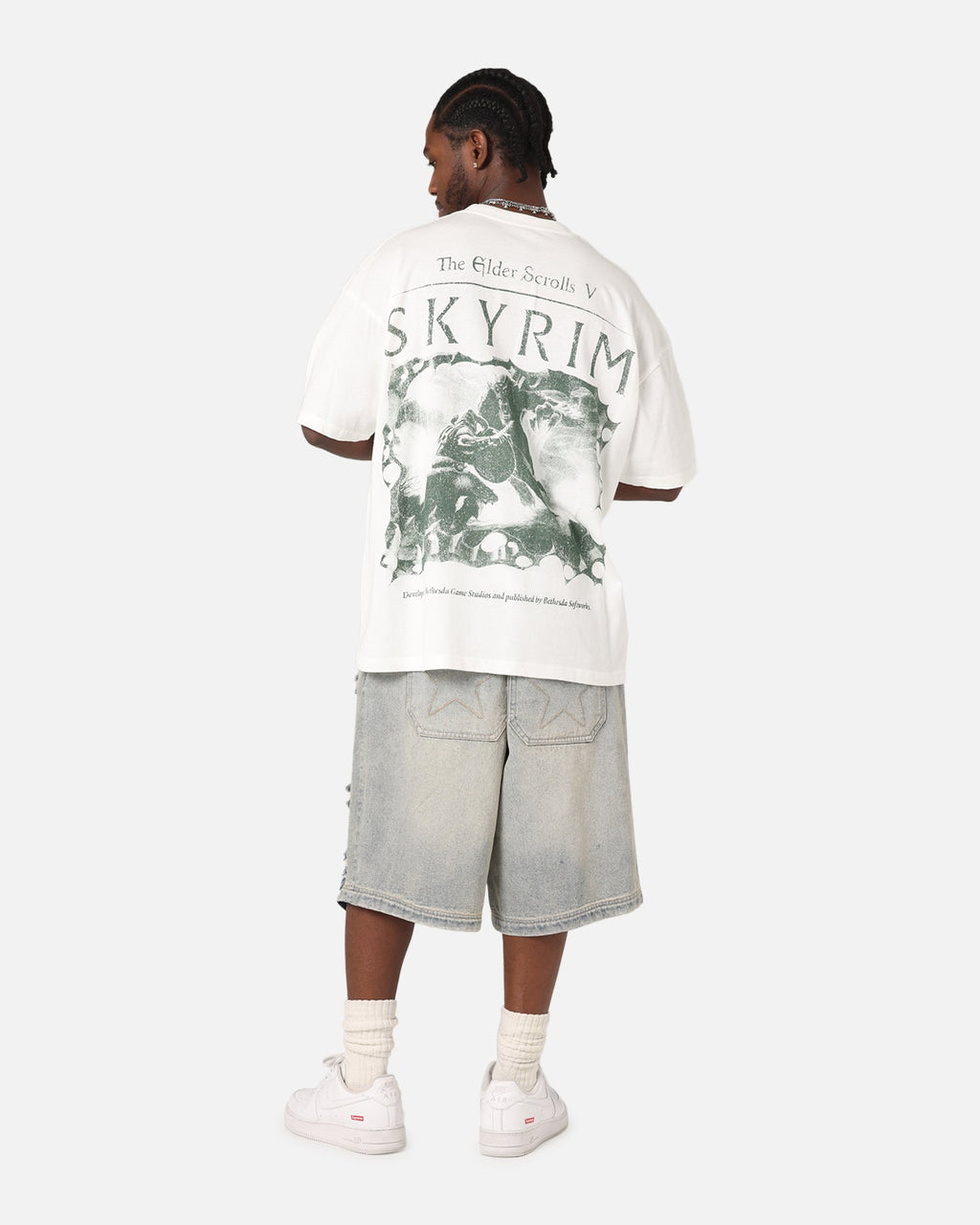73 Studio X The Elder Scrolls V: Skyrim Vintage T-Shirt Off White