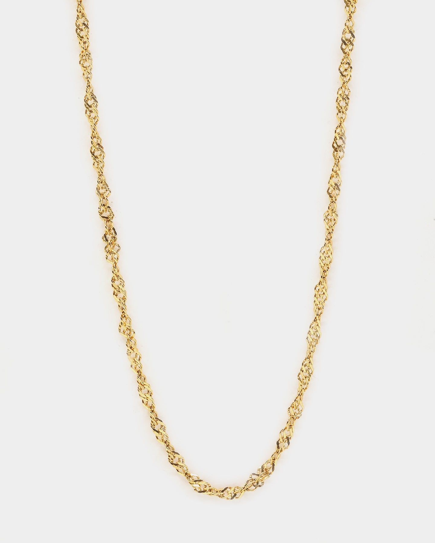 Raising Hell Women's Customisable Twist Necklace Gold