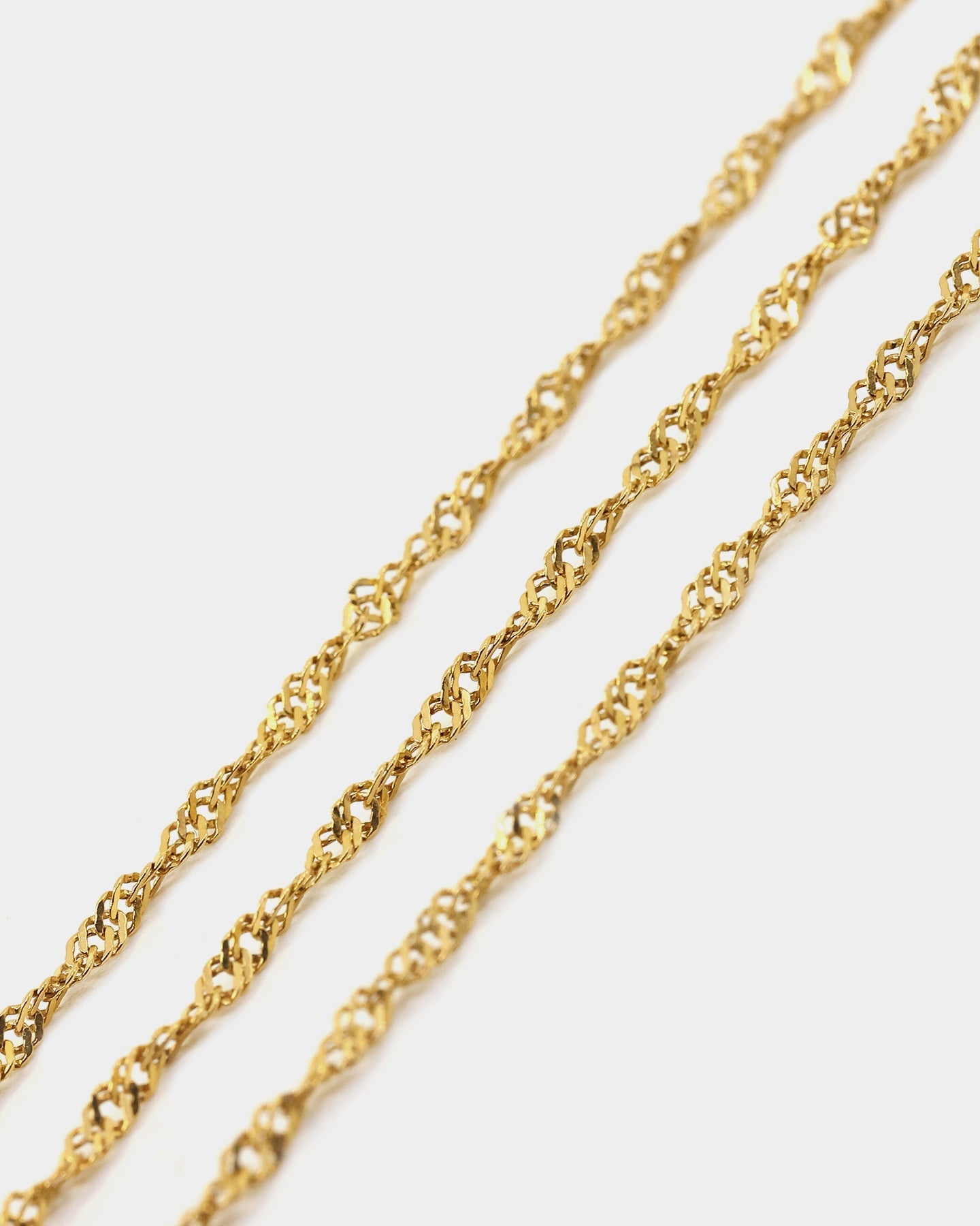 Raising Hell Women's Customisable Twist Necklace Gold