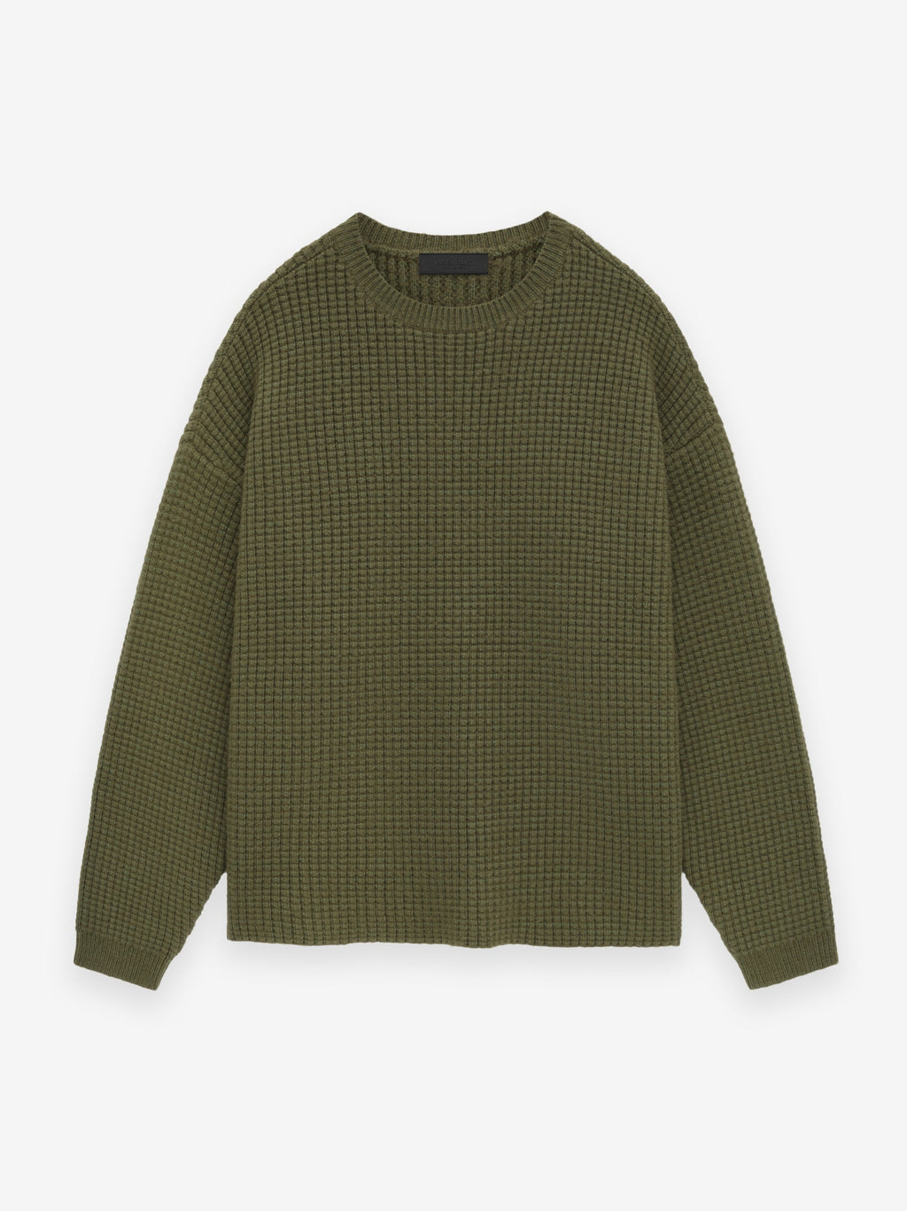 Heavy Waffle Crewneck Sweater