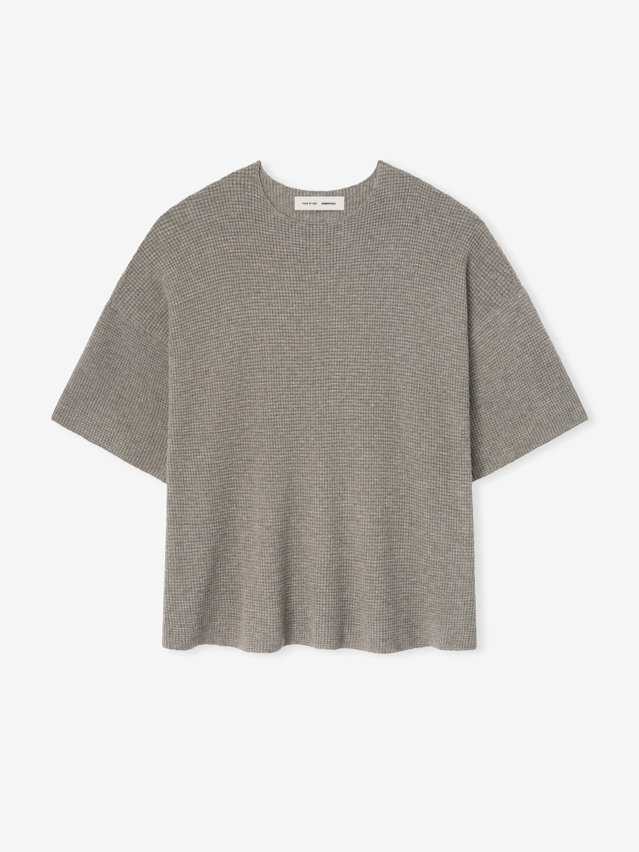 Waffle Short Sleeve Sweater