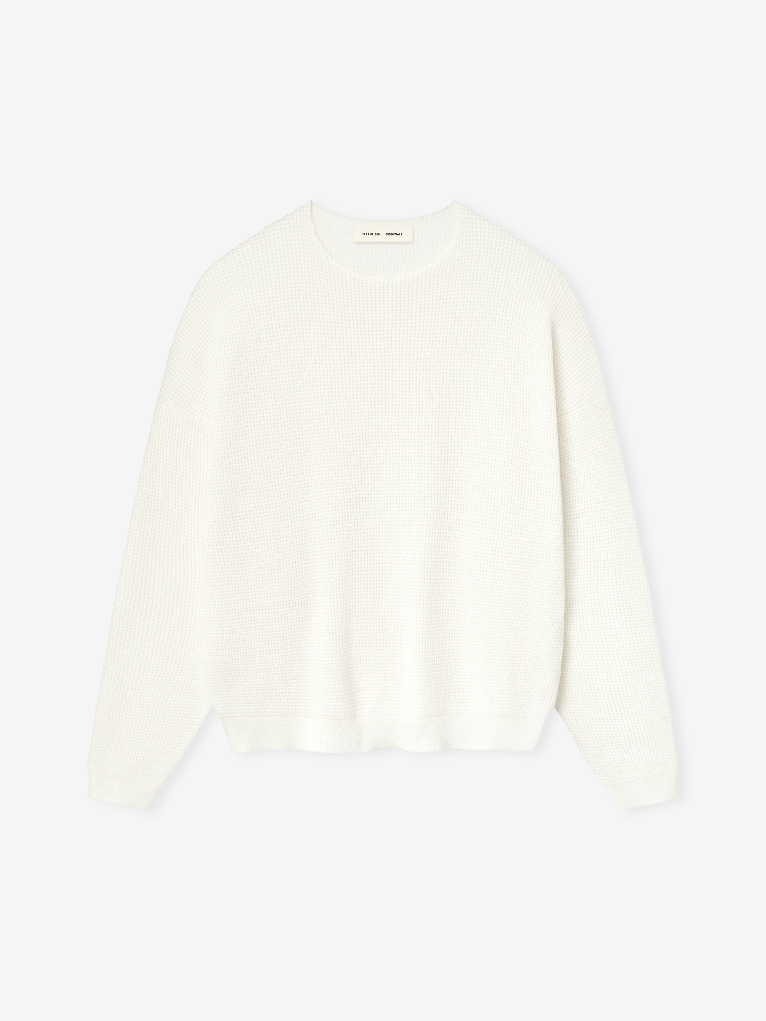 Waffle Crewneck Sweater