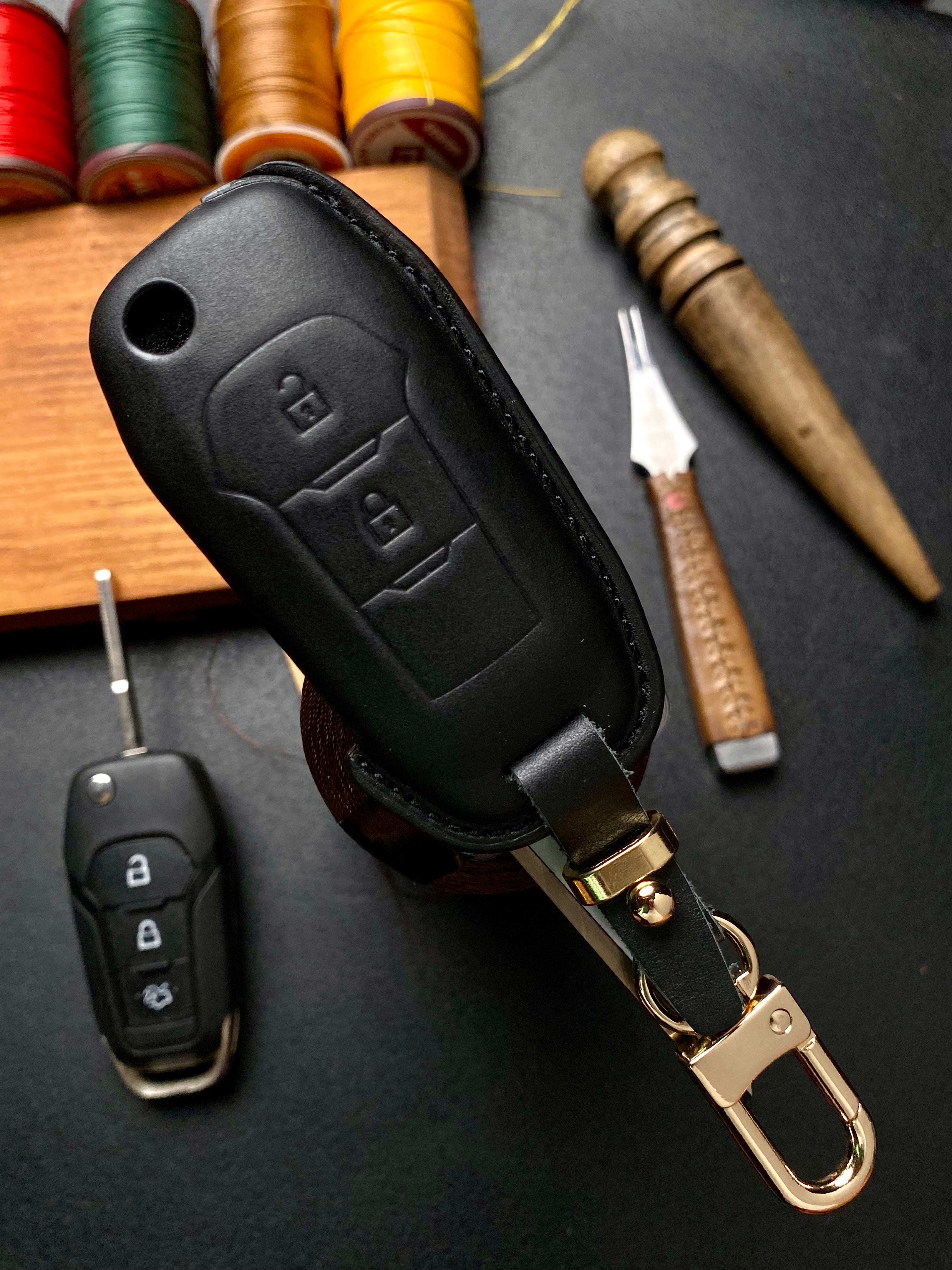Leather Key Case for Ford Wildtrak, Ranger XLS, XLT (2018–2021)