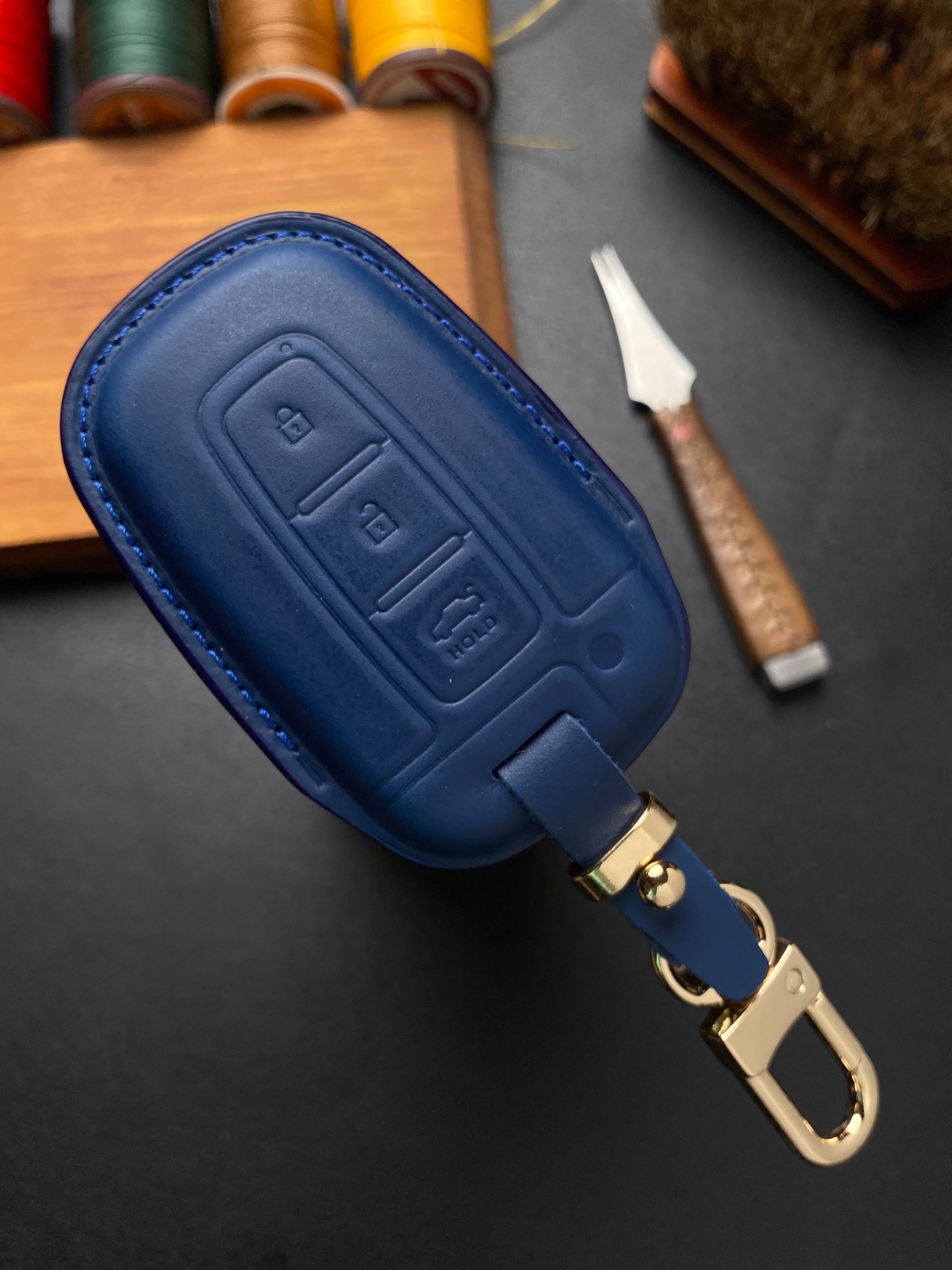 Leather Car Key Case for Hyundai Sonata
