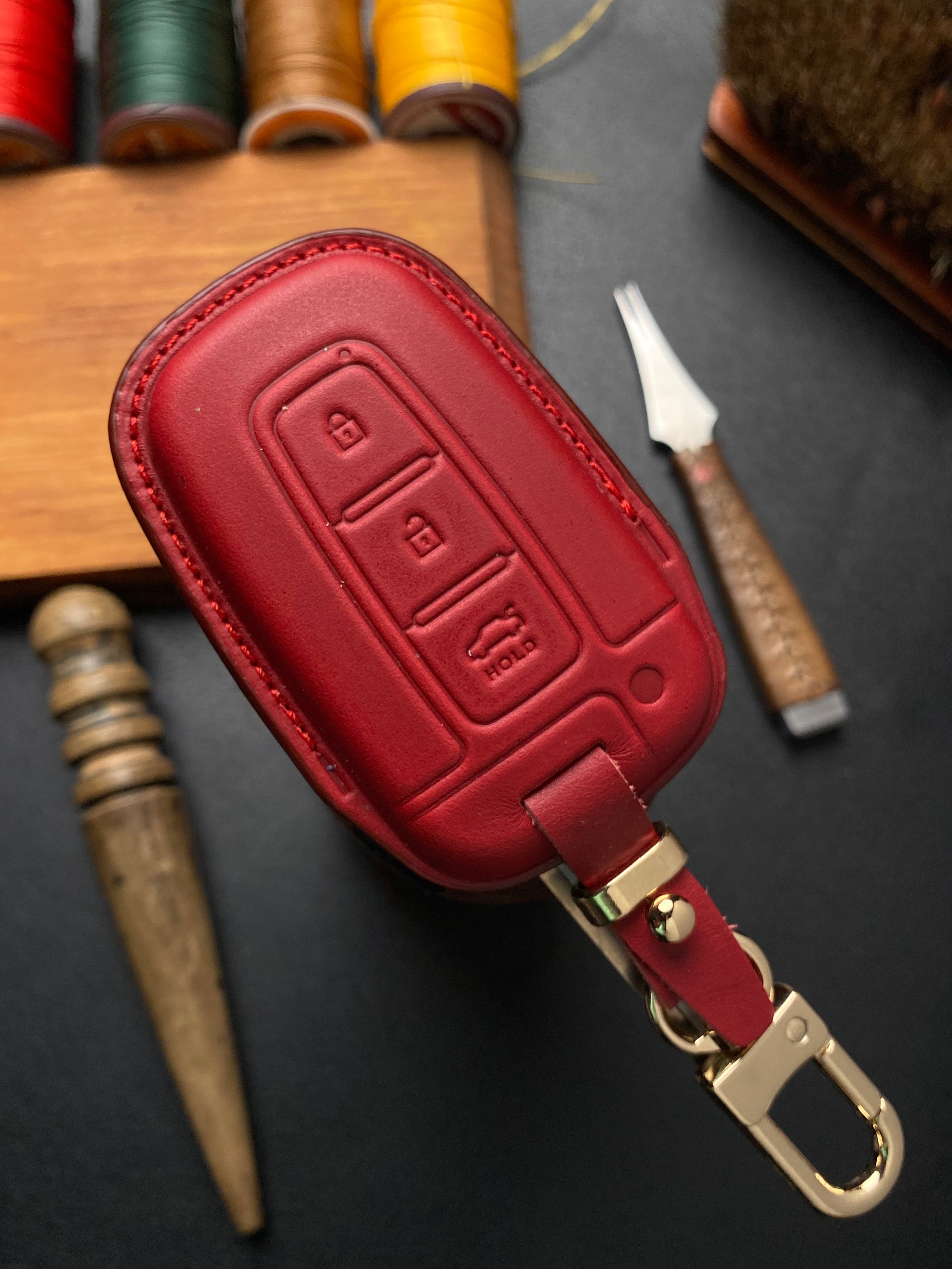 Leather Car Key Case for Hyundai Sonata