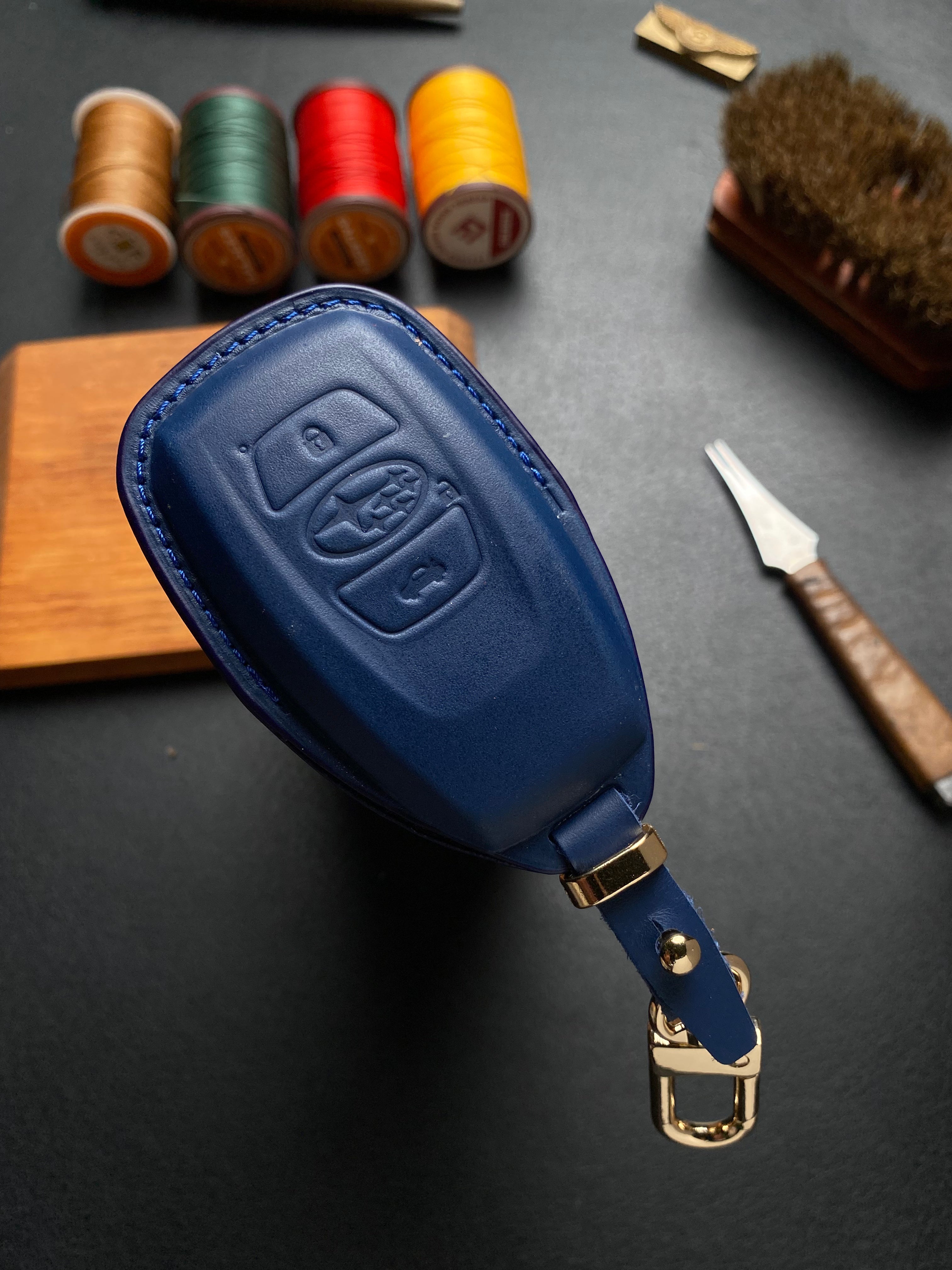 Subaru Leather Key Case