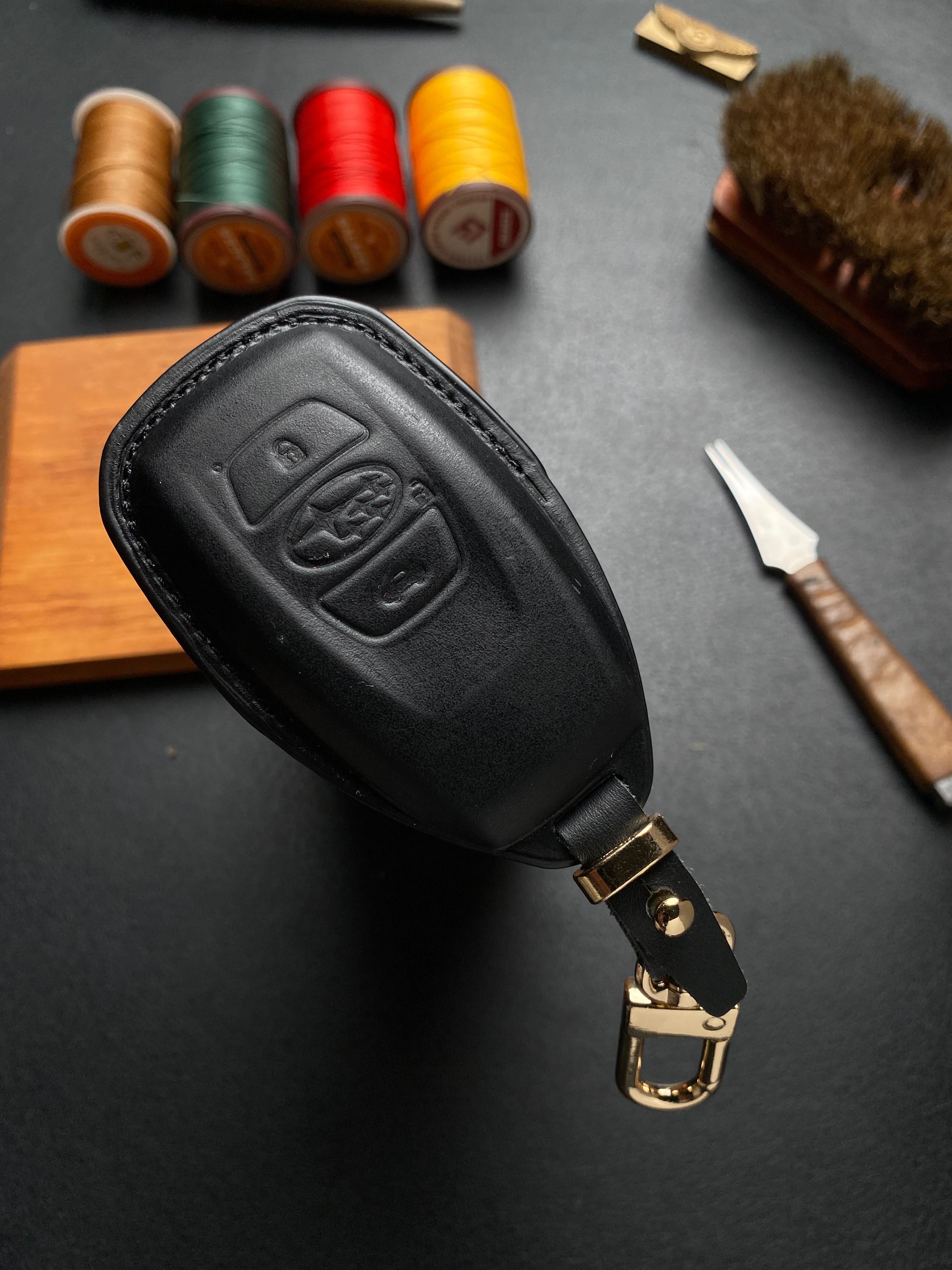 Subaru Leather Key Case