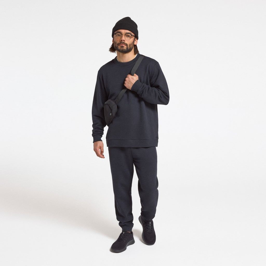 Men's Merino Blend Sweatshirt - True Black