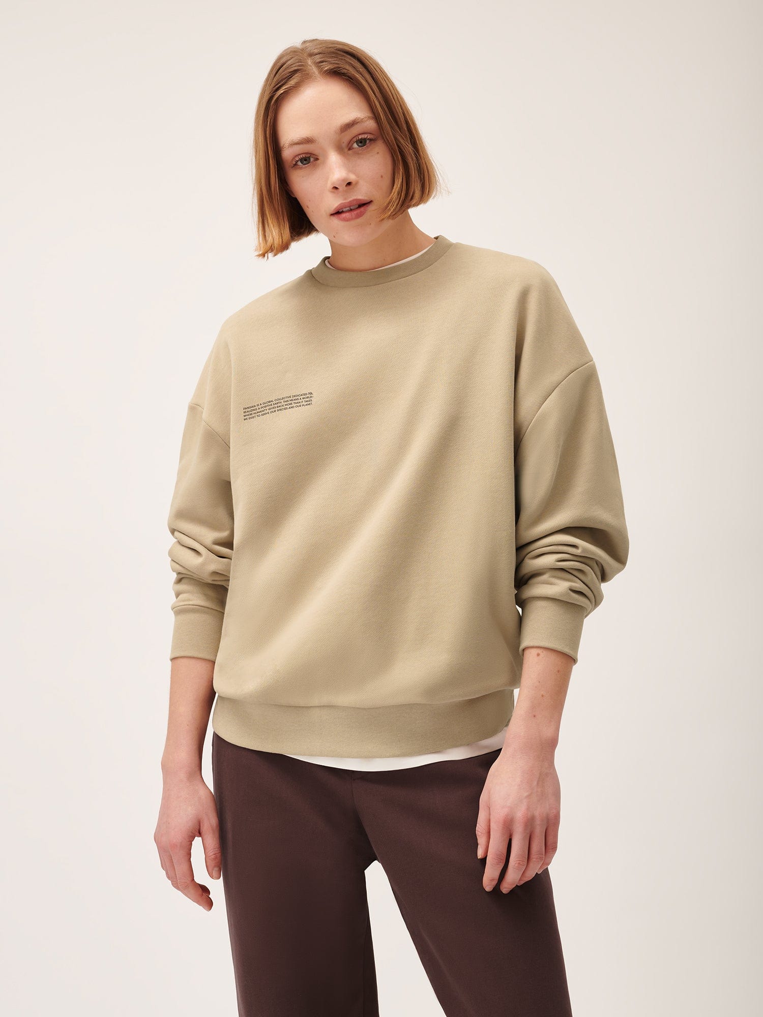 Womens 365 Midweight Sweatshirt—birch beige