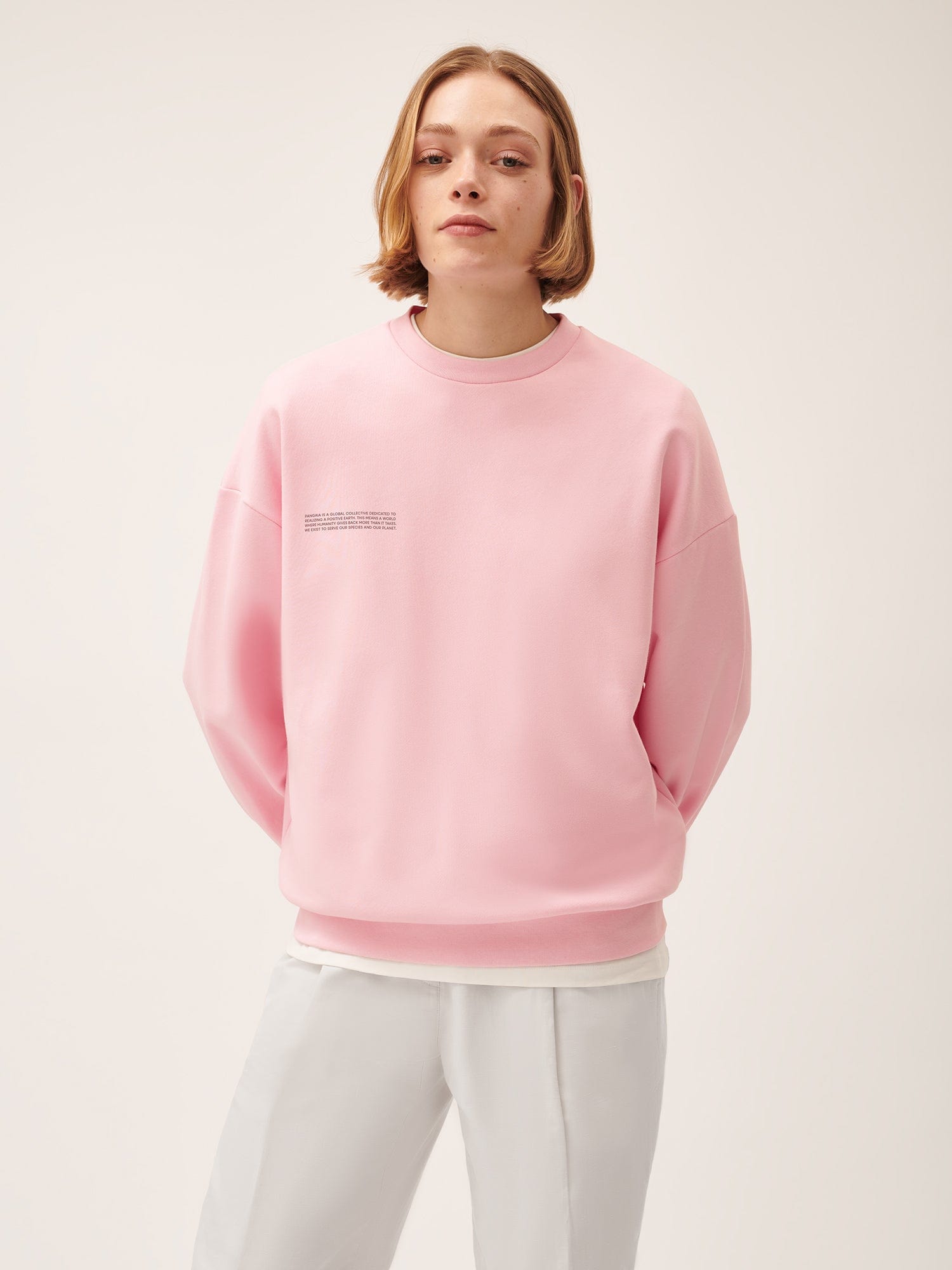 Womens 365 Midweight Sweatshirt—magnolia pink