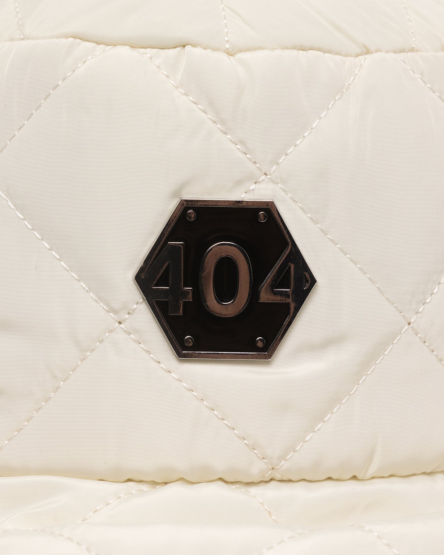 404 Quilted Bucket Hat Off White