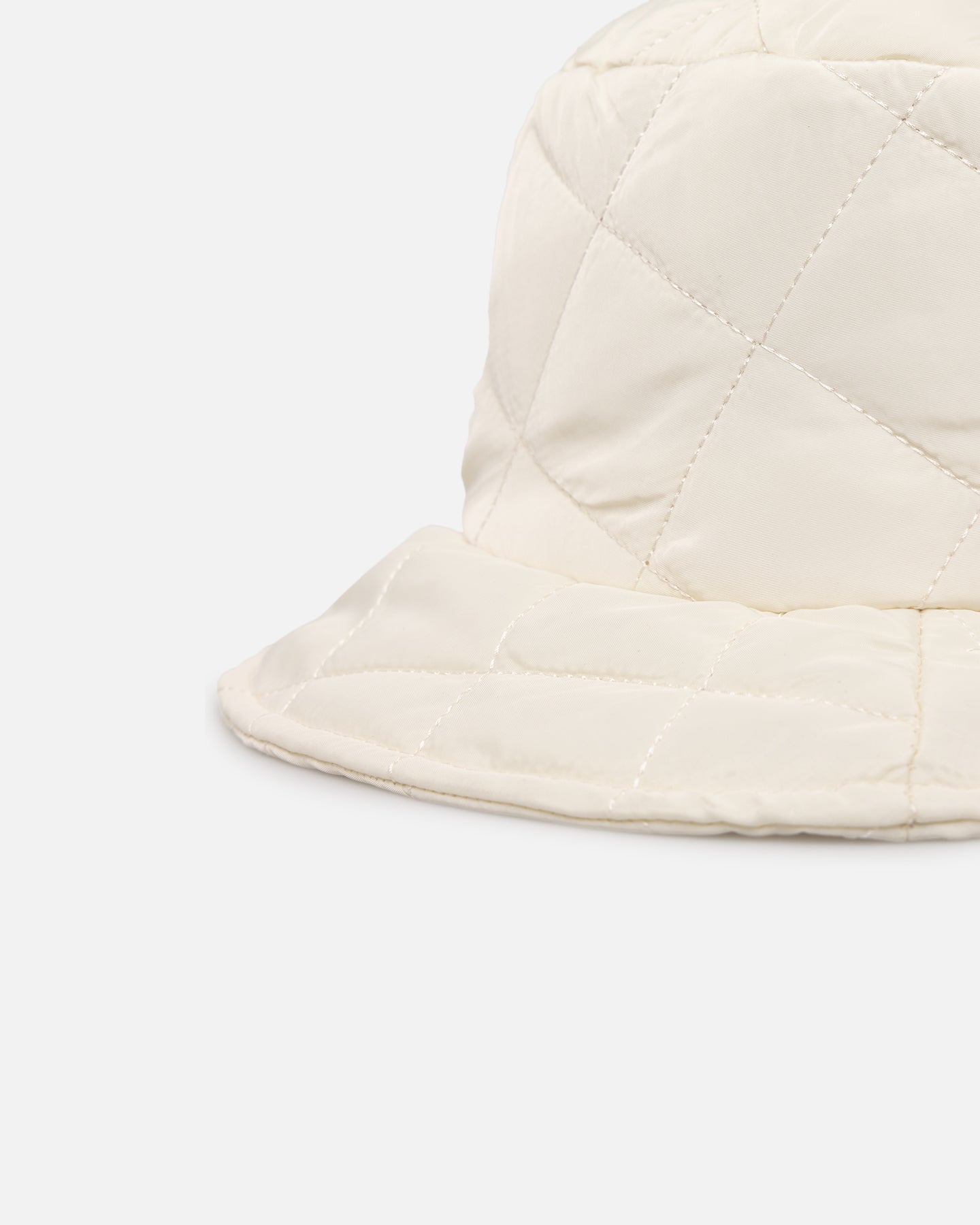 404 Quilted Bucket Hat Off White