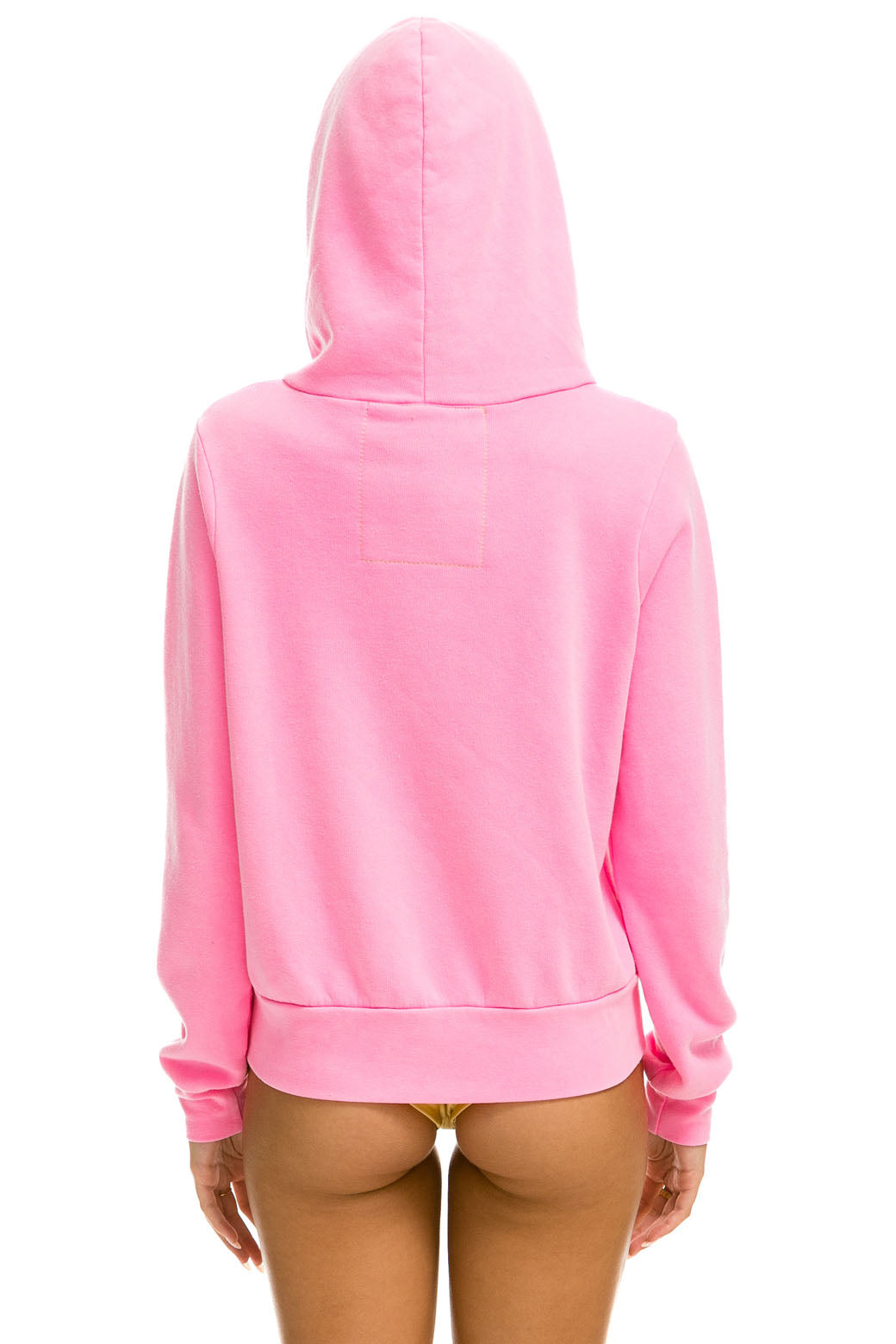 5 STRIPE HOODIE - NEON PINK