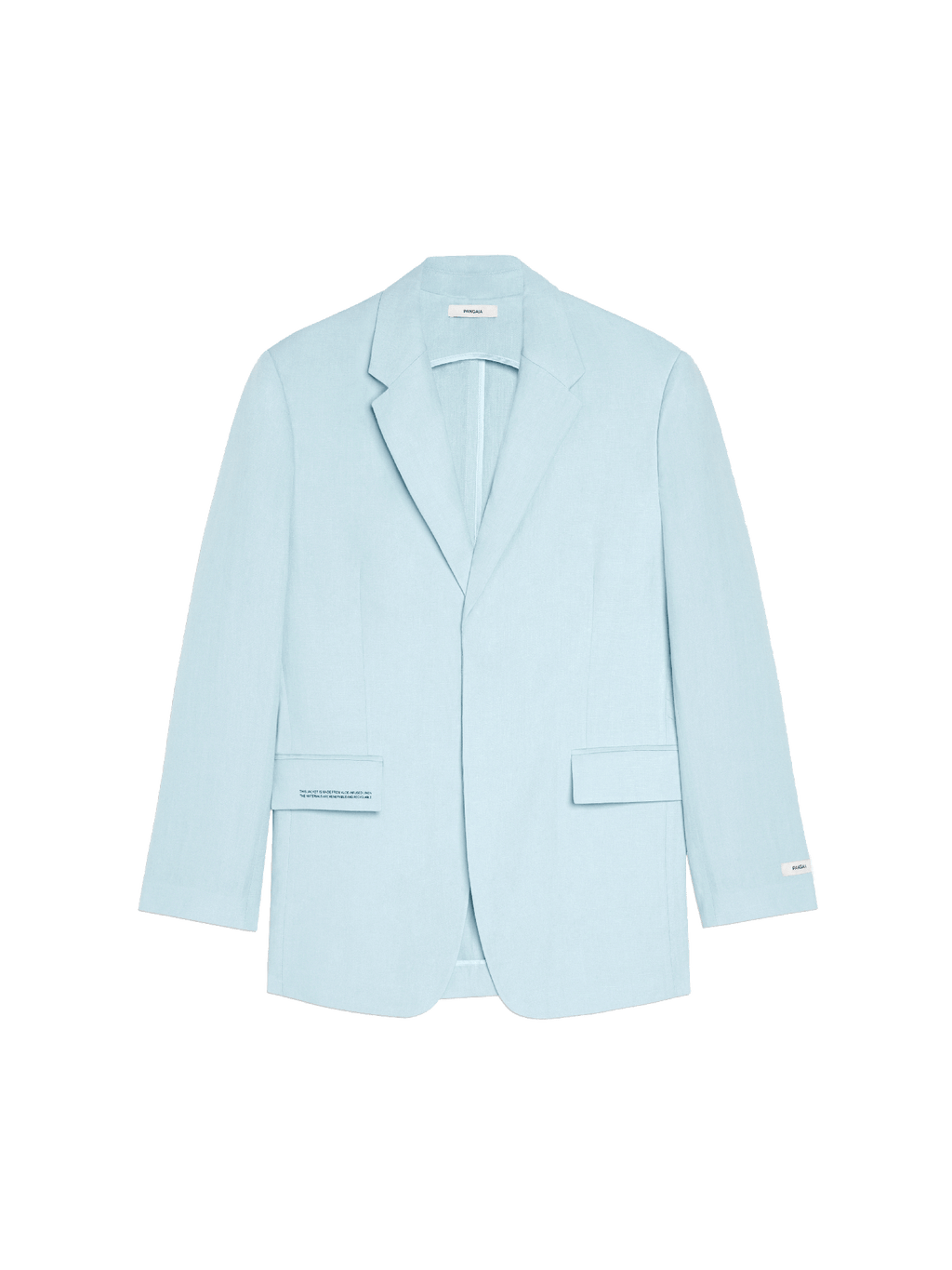 Aloe Linen Tailored Blazer—baby blue