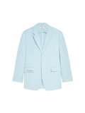 Aloe Linen Tailored Blazer—baby blue