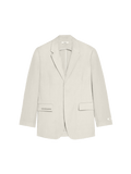 Aloe Linen Tailored Blazer—limestone