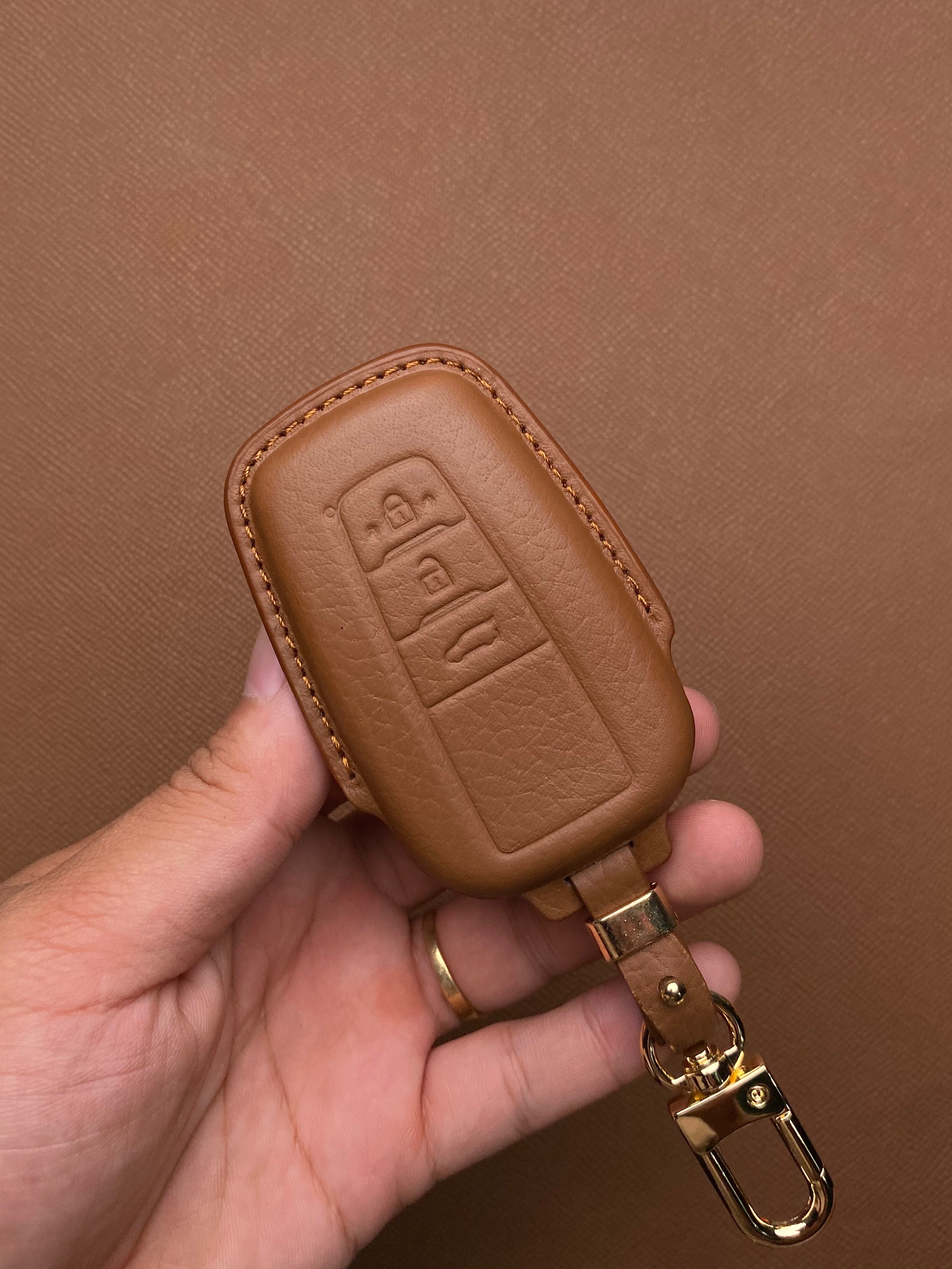Leather Key Case for Toyota Land Cruiser (2022) - TOD3OTO