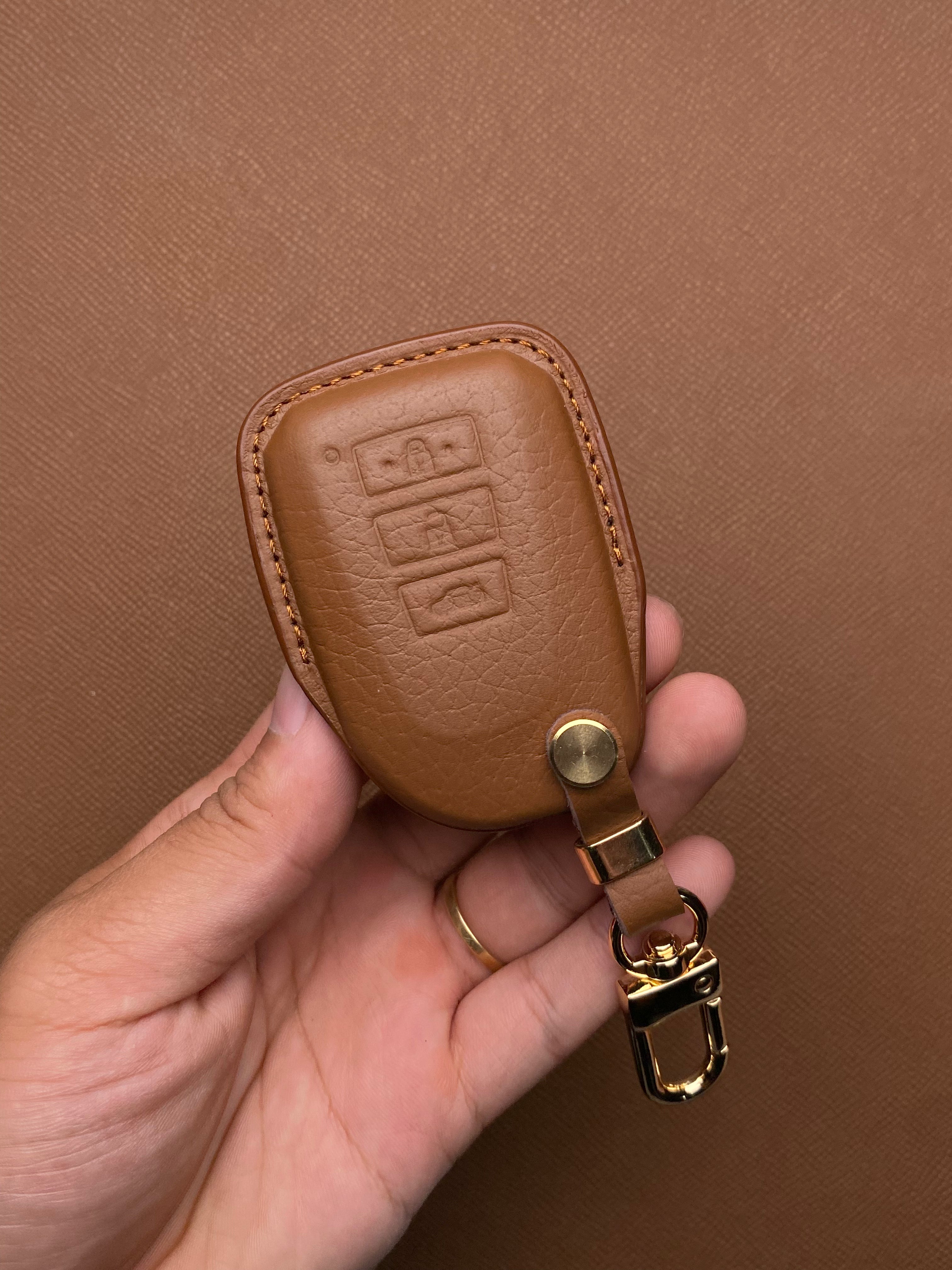 Leather Key Case for Toyota Yaris, Vios G (2019-2023) - TOA3