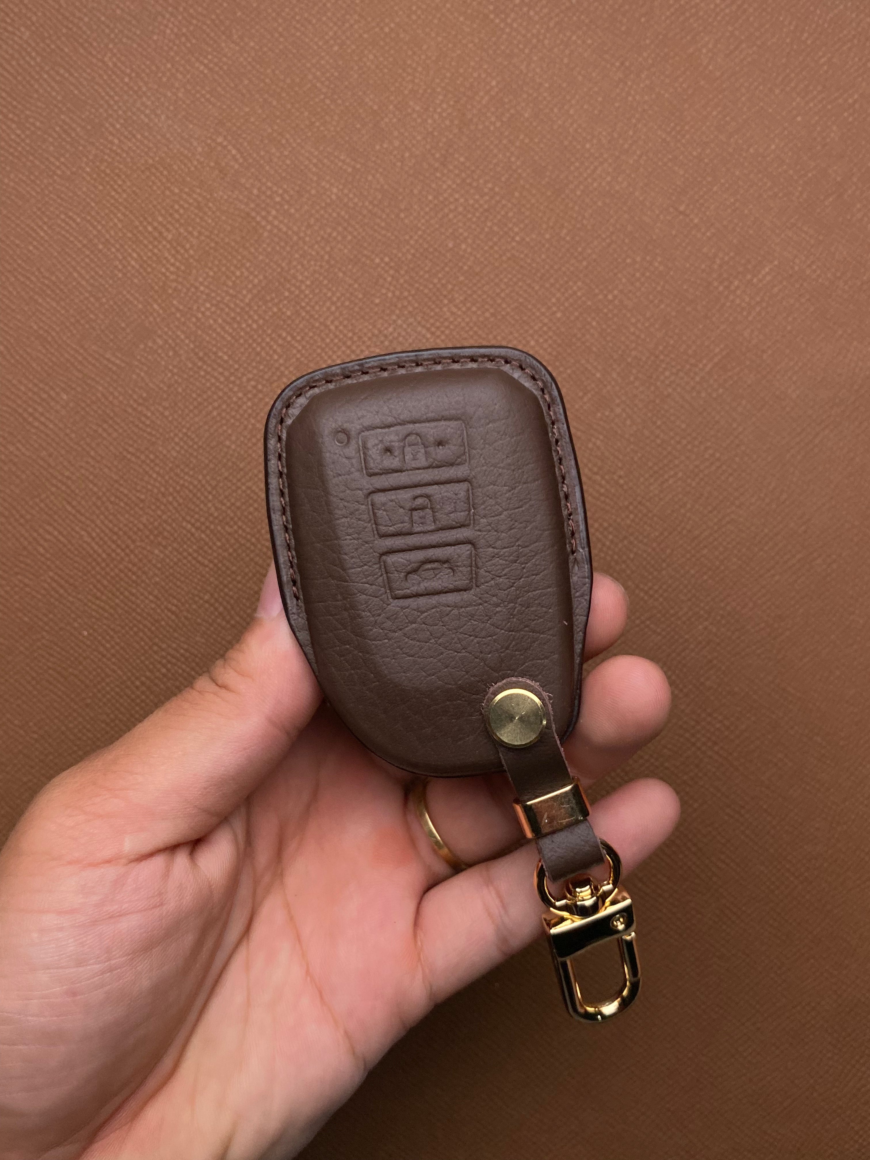 Leather Key Case for Toyota Yaris, Vios G (2019-2023) - TOA3