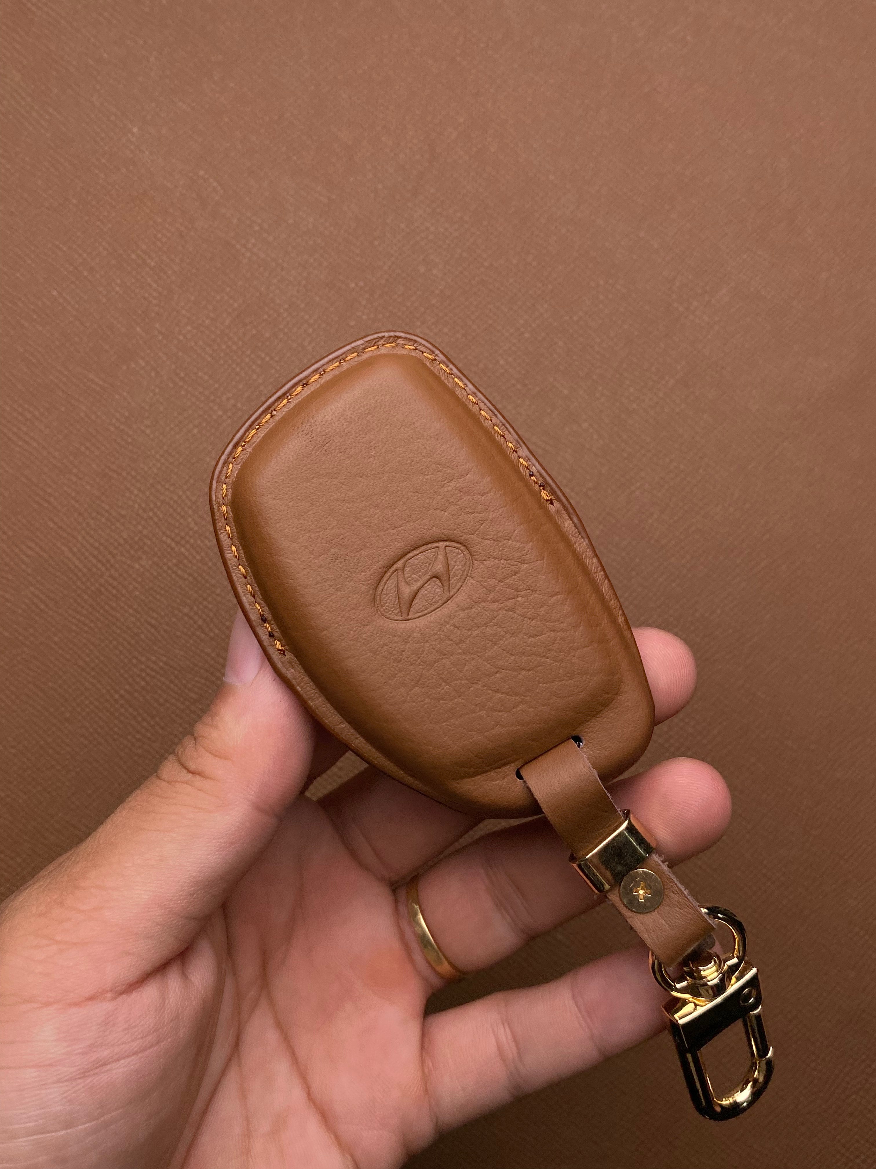 Leather Car Key Case for Hyundai CRETA, Stargazer (2022-2023) - HUYC4