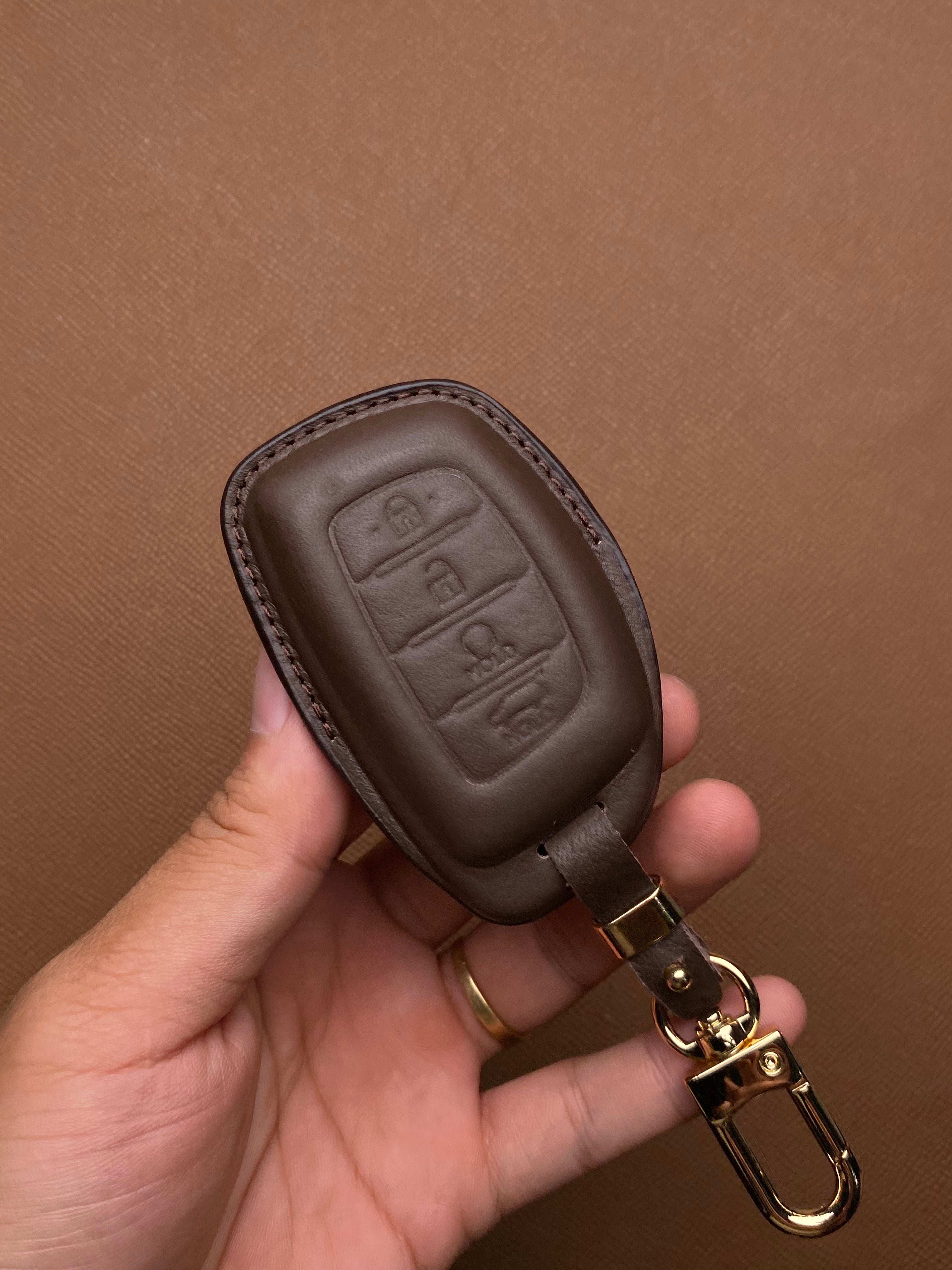 Leather Car Key Case for Hyundai CRETA, Stargazer (2022-2023) - HUYC4