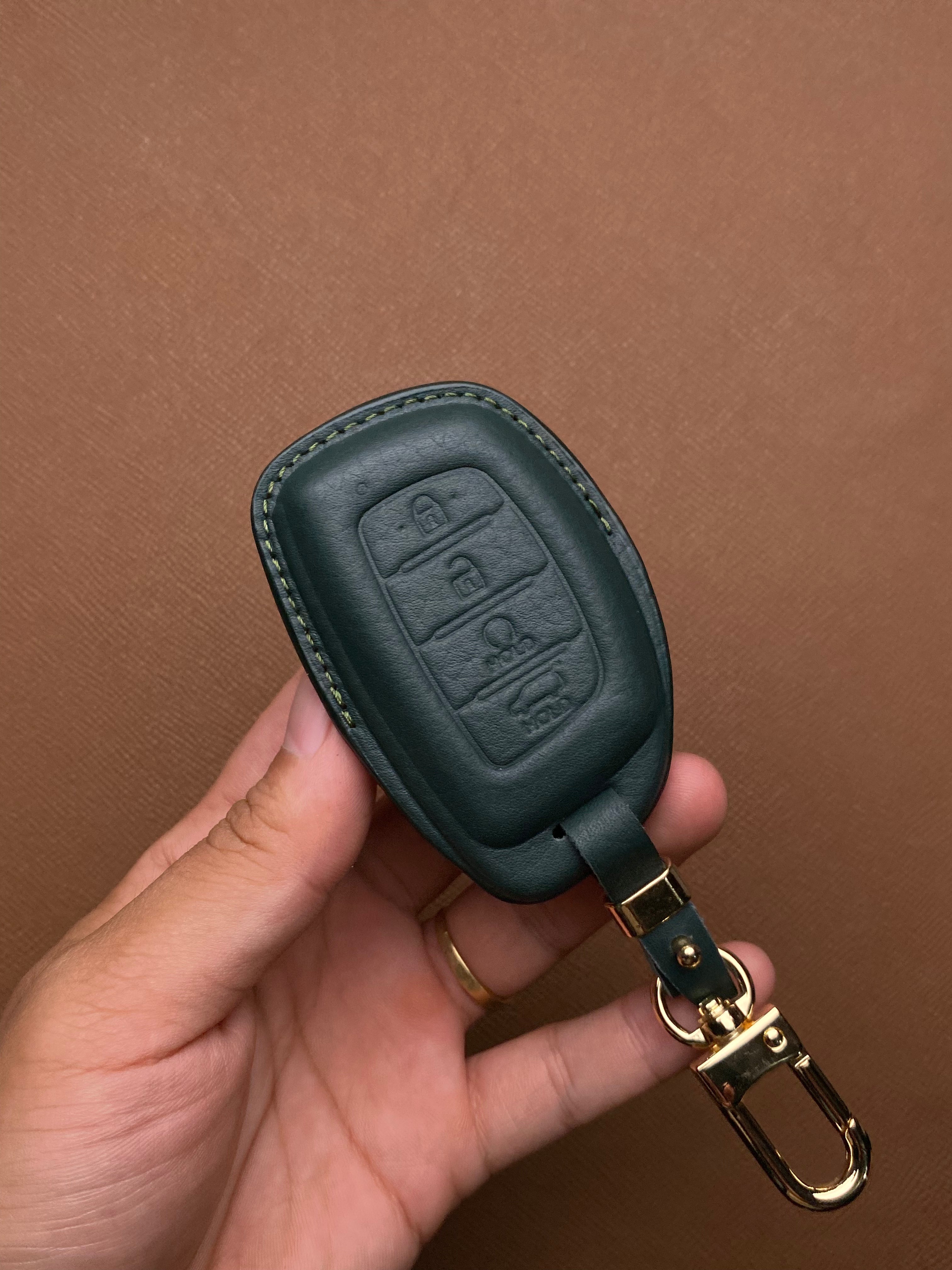 Leather Car Key Case for Hyundai CRETA, Stargazer (2022-2023) - HUYC4
