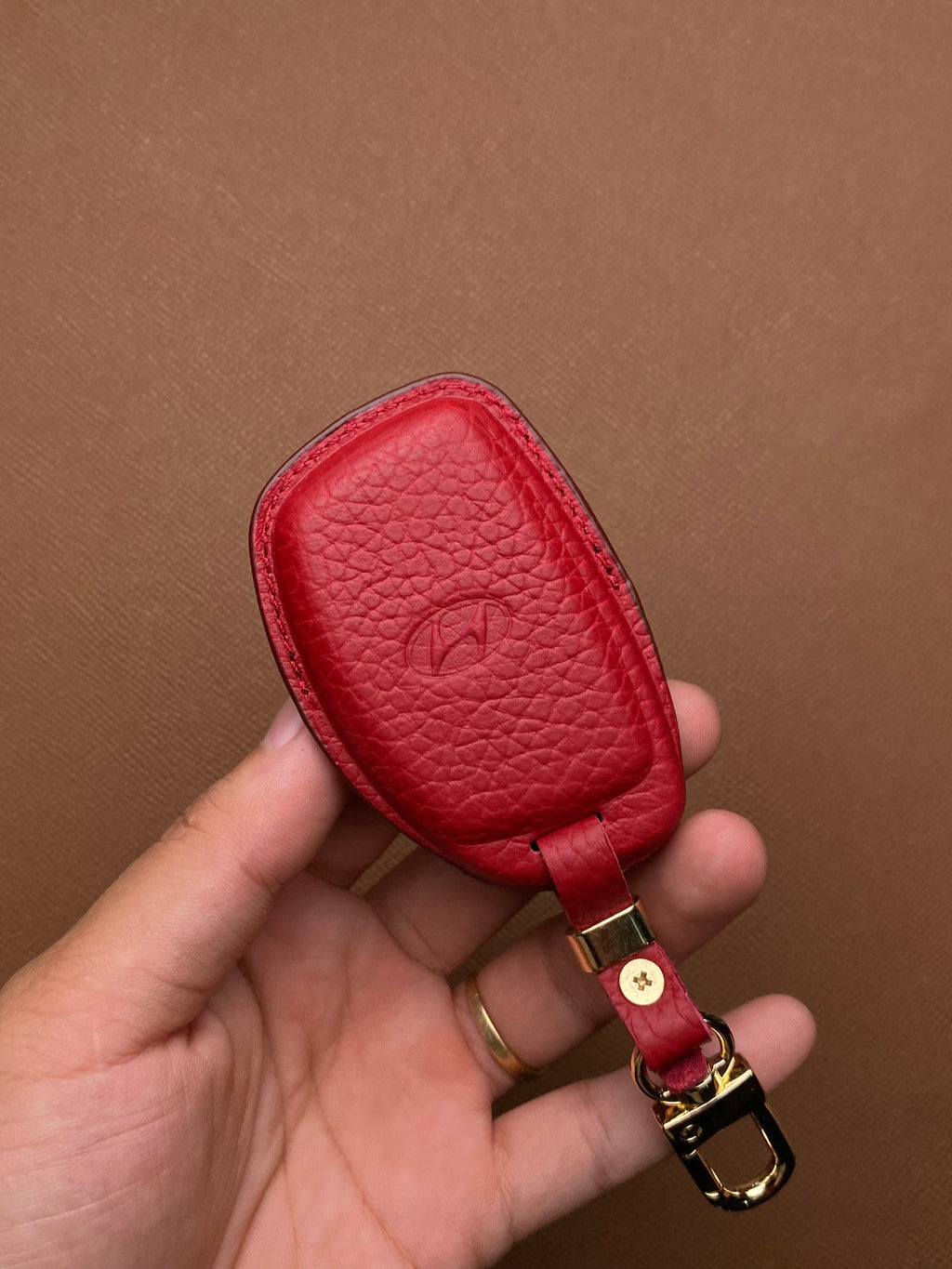 Leather Car Key Case for Hyundai CRETA, Stargazer (2022-2023) - HUYC4