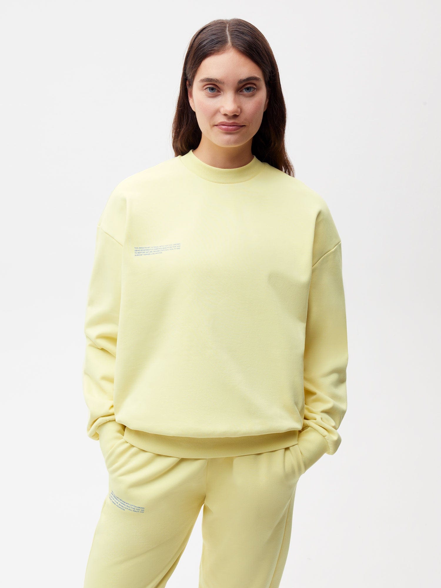 In Conversion Cotton Sweatshirt—sunbeam yellow