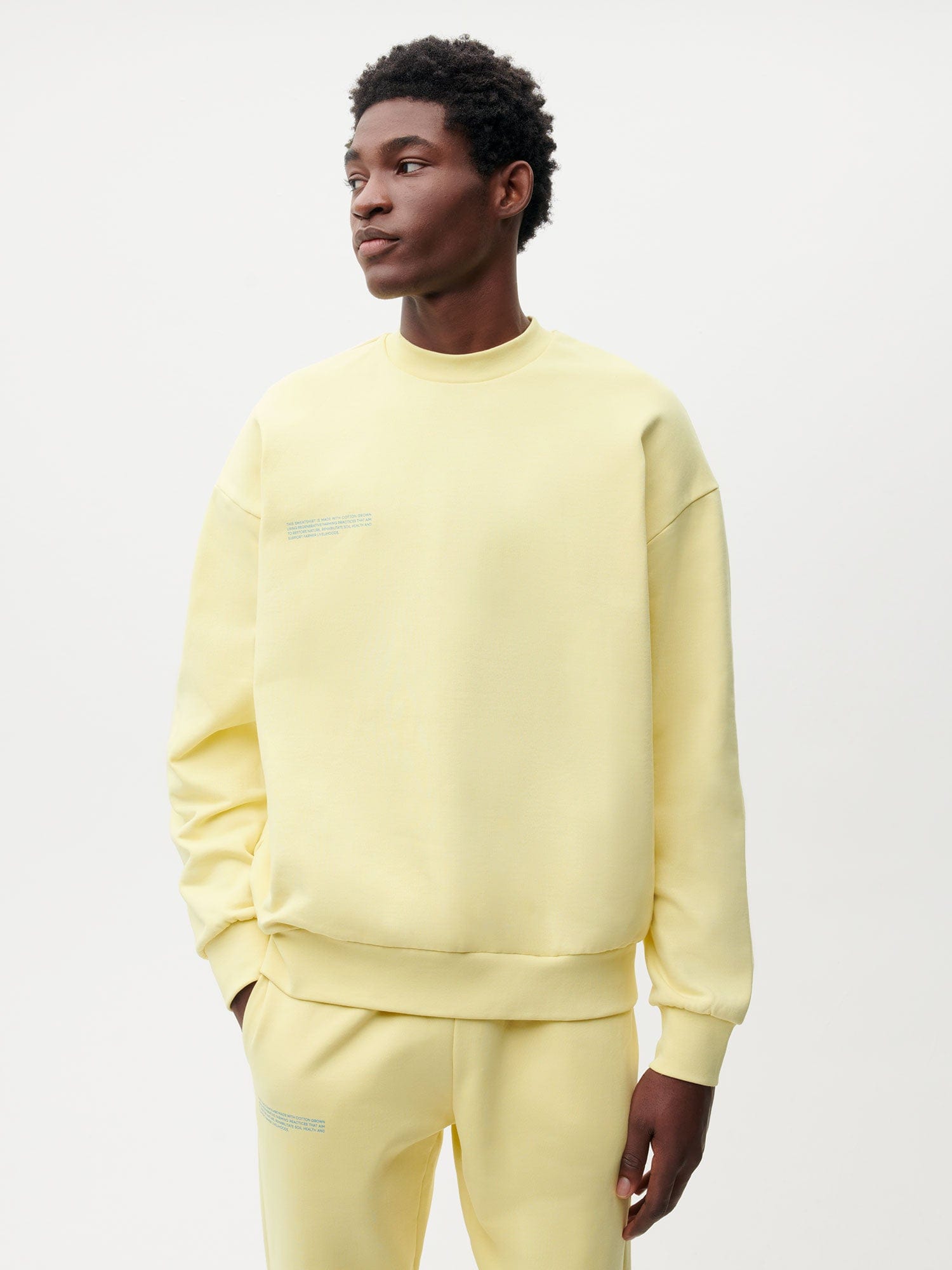 In Conversion Cotton Sweatshirt—sunbeam yellow