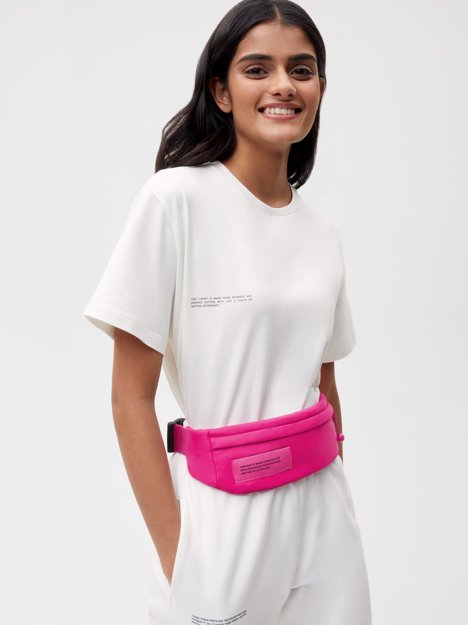 Nylon Belt Bag—foxglove pink