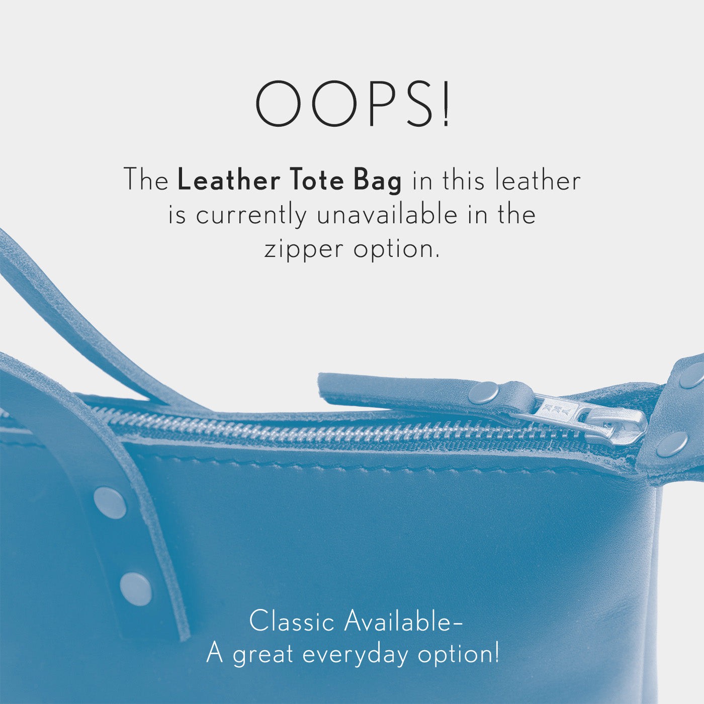 Leather Tote Bag - Limited Edition