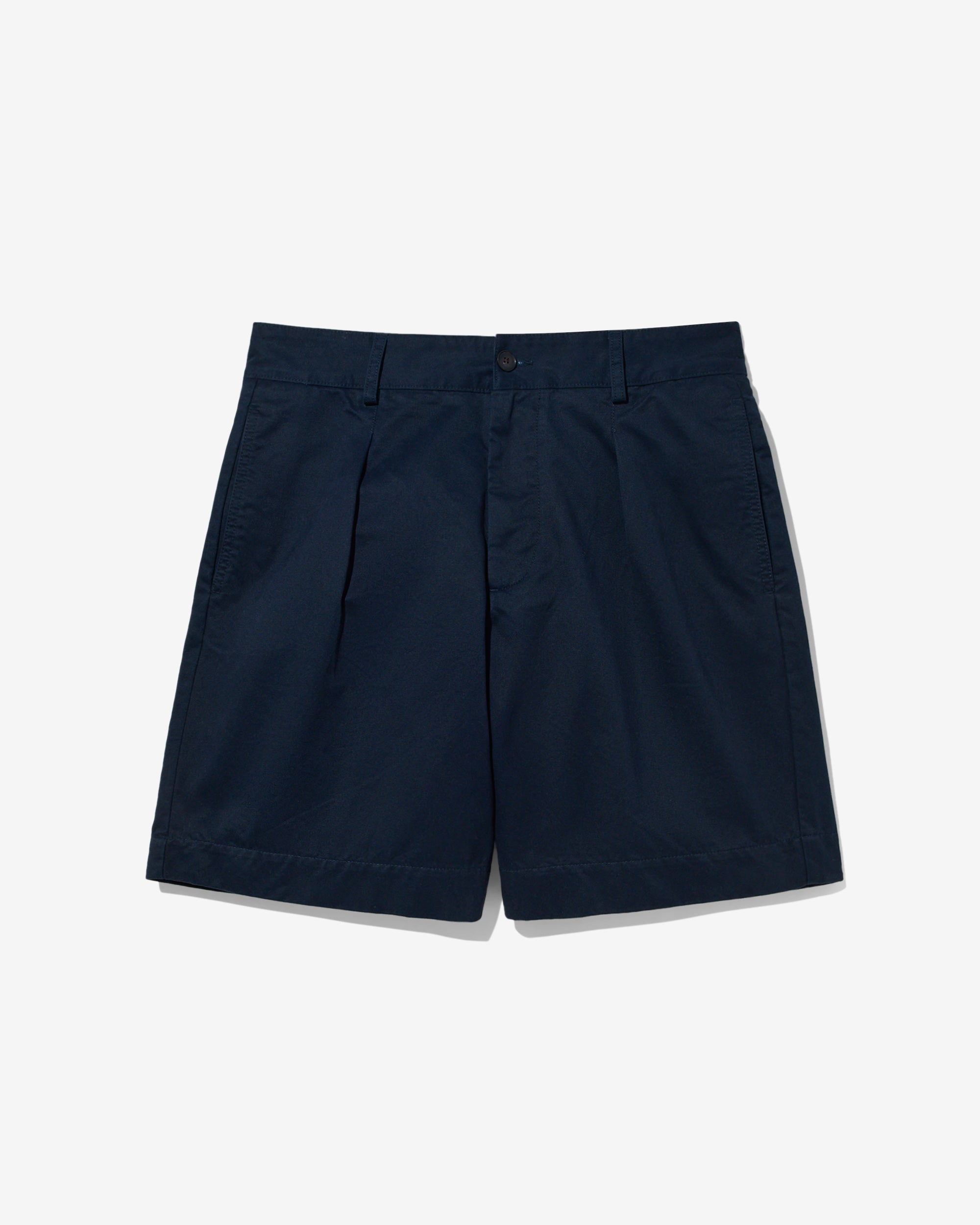 Single-Pleat Baggy Shorts