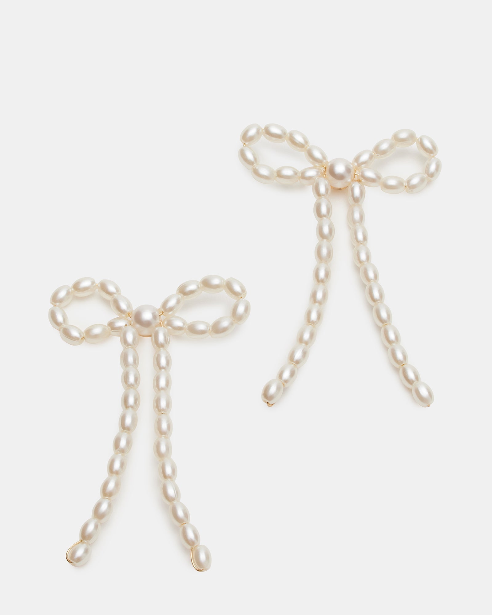 PEARL BOW EARRINGS IVORY